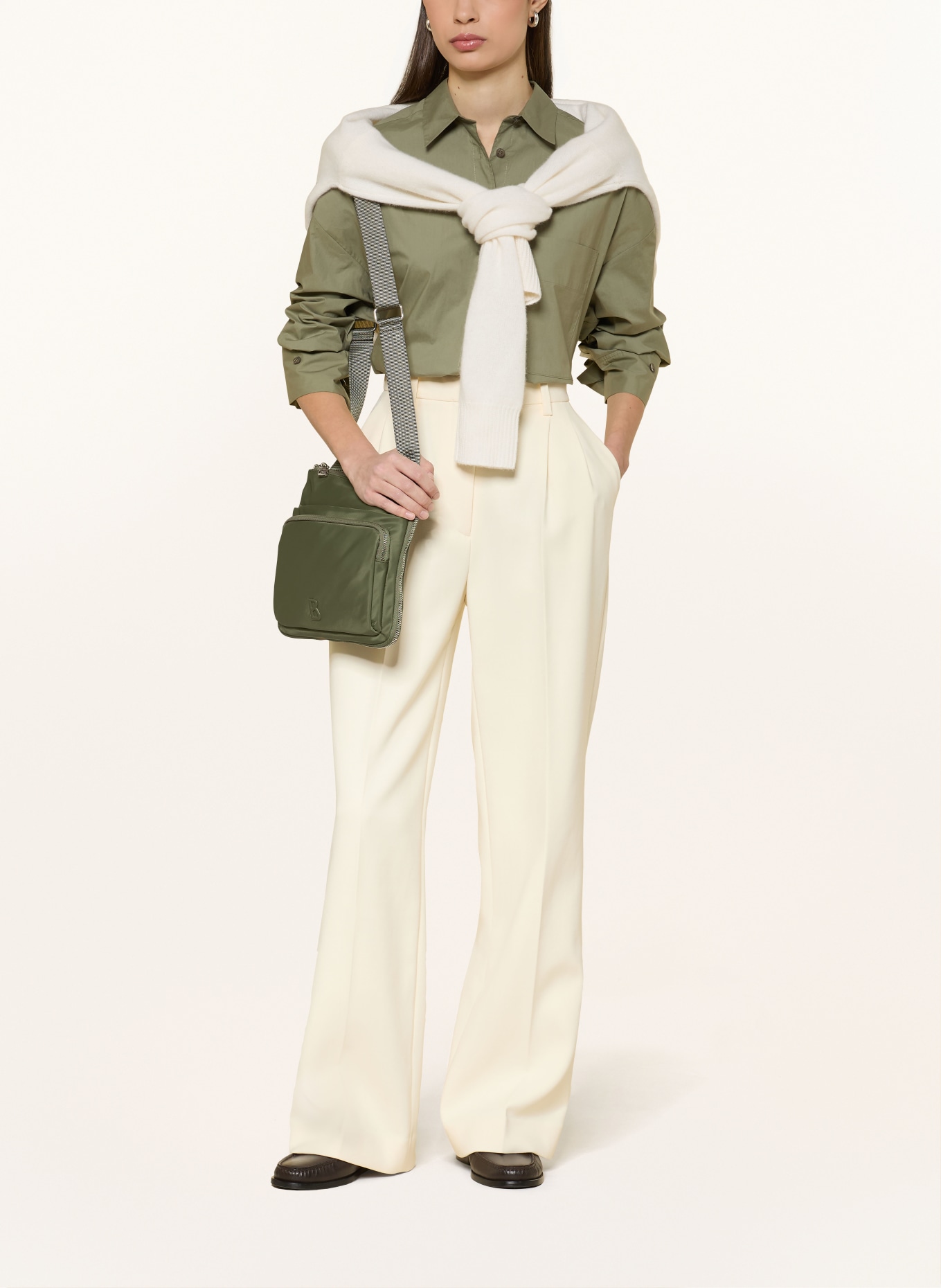 BOGNER Schoudertas SERENA: KAKI / ZILVER