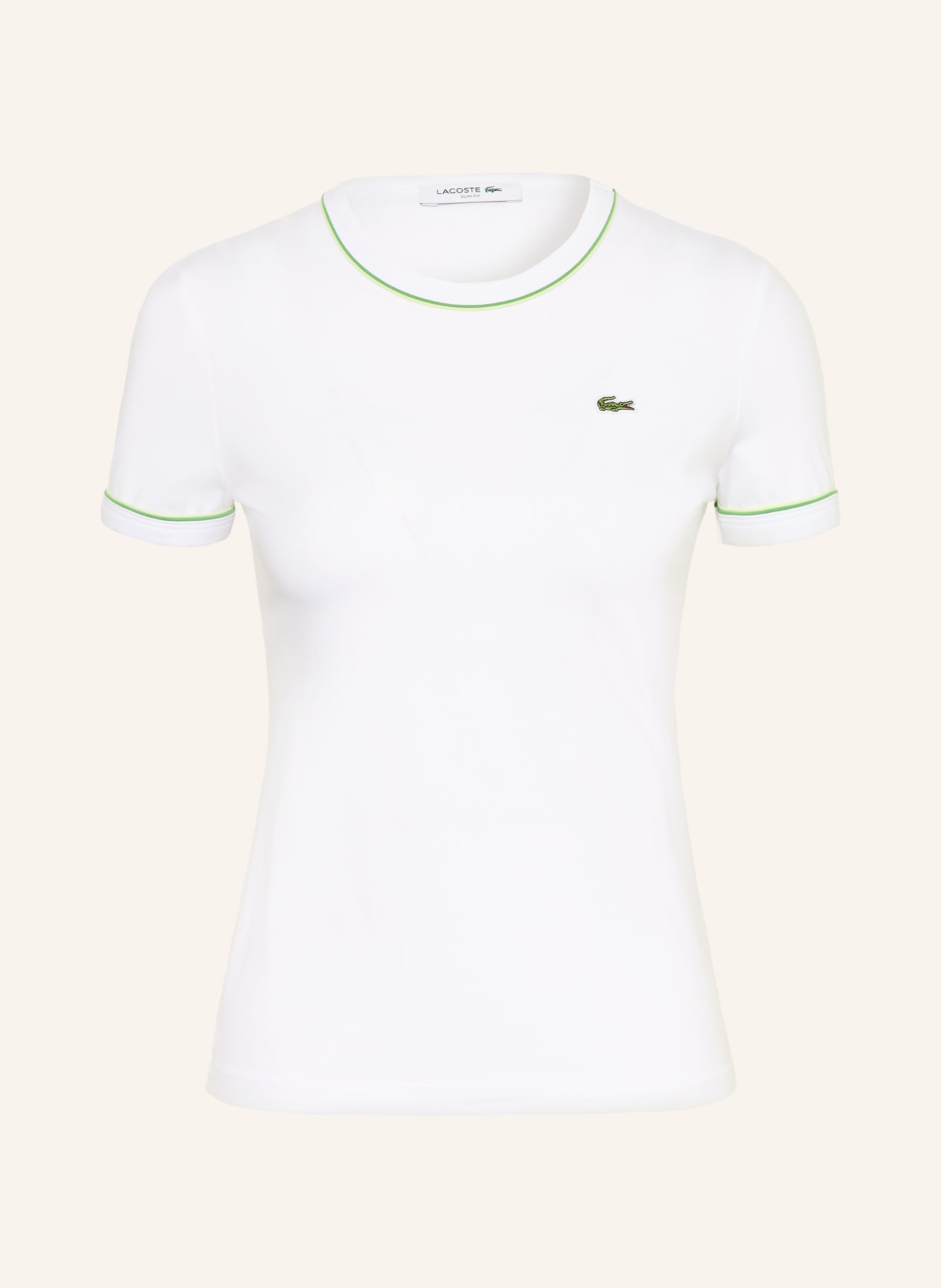 LACOSTE T-shirt: BIAŁY