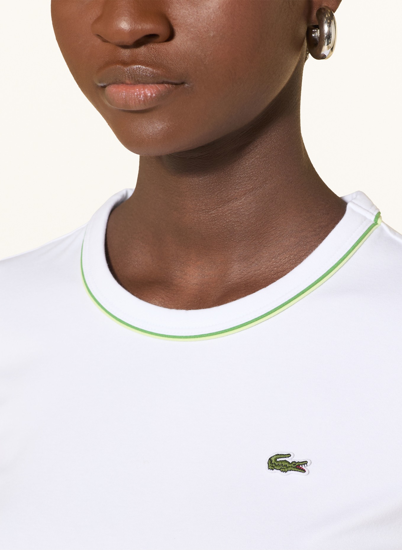 LACOSTE T-shirt: BIAŁY