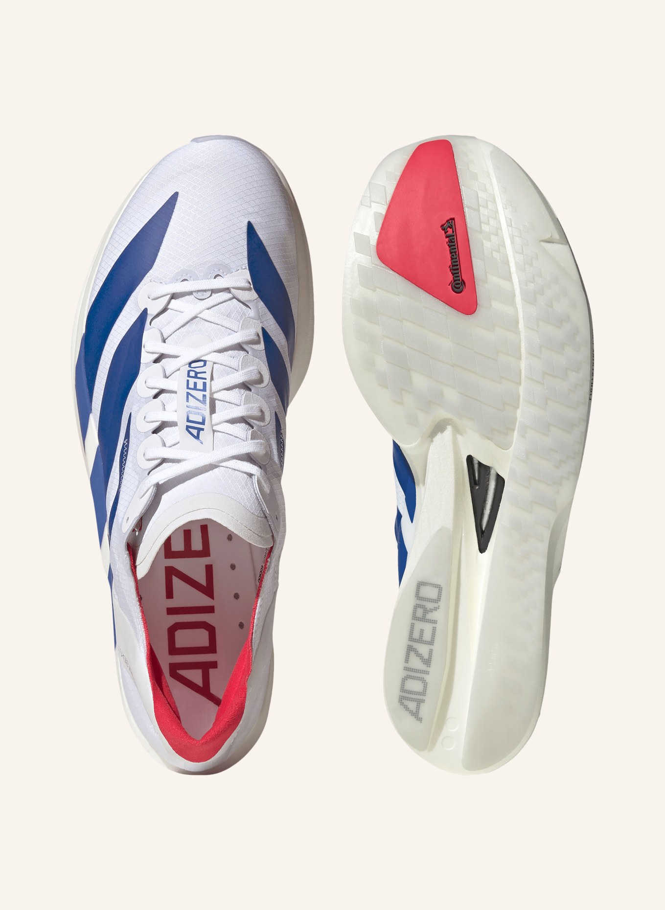 adidas Laufschuhe ADIZERO TAKUMI SEN 11: WEISS / ROT / BLAU