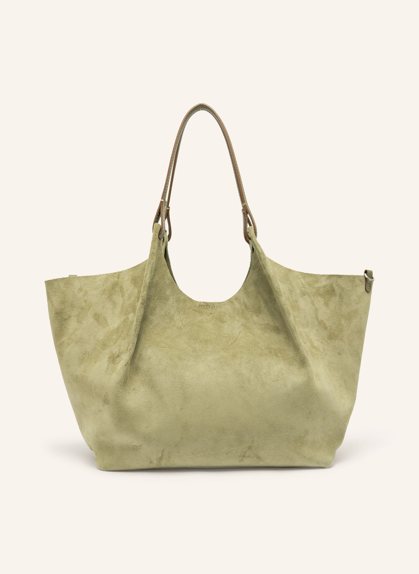 GIANNI CHIARINI Hobo bag DUA XL with pouch: KHAKI