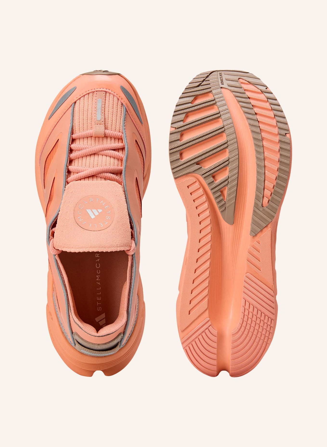 adidas by Stella McCartney Chaussures de course ASMC ADISTAR: ORANGE / GRIS
