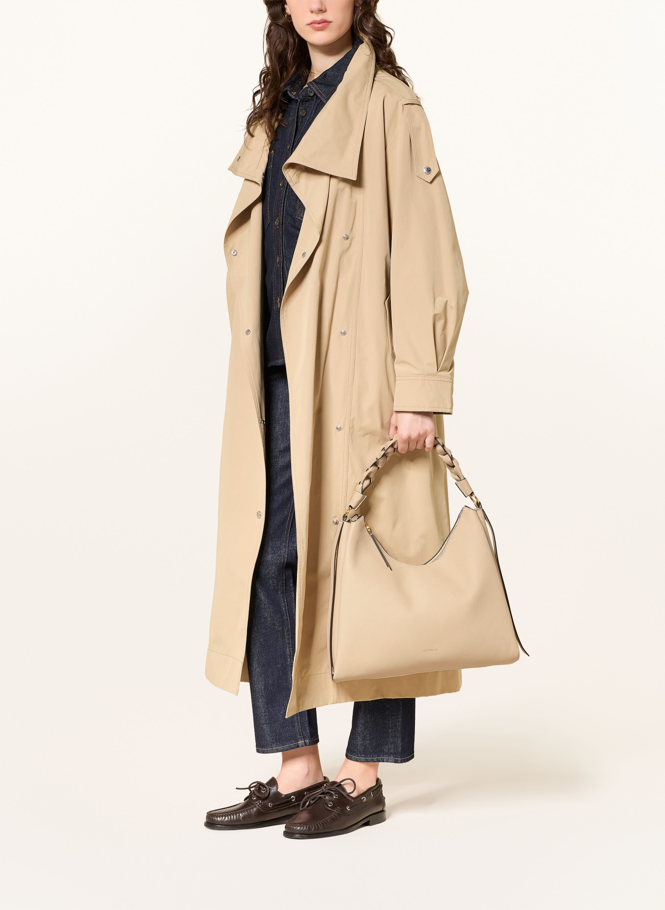 COCCINELLE Beuteltasche: HELLBRAUN / GOLD