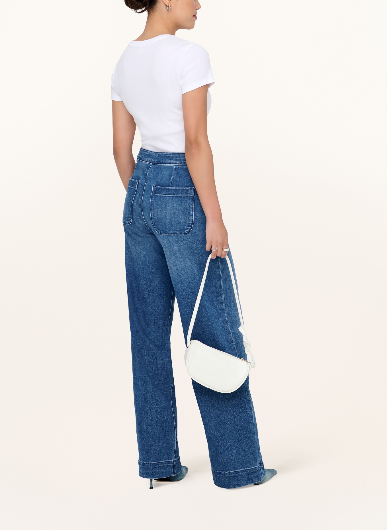 ONLY Wide-leg jeans: MEDIUM BLUE DENIM