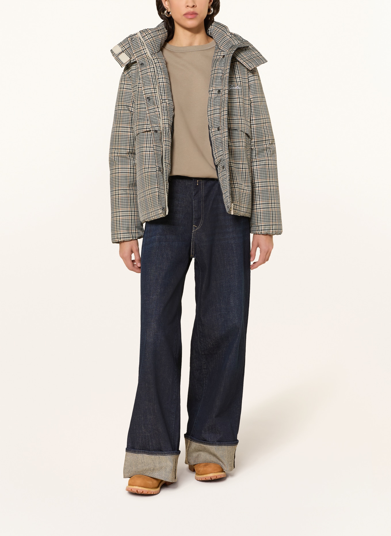 PEGADOR Jacke VALERA: ECRU / HELLBRAUN / SCHWARZ