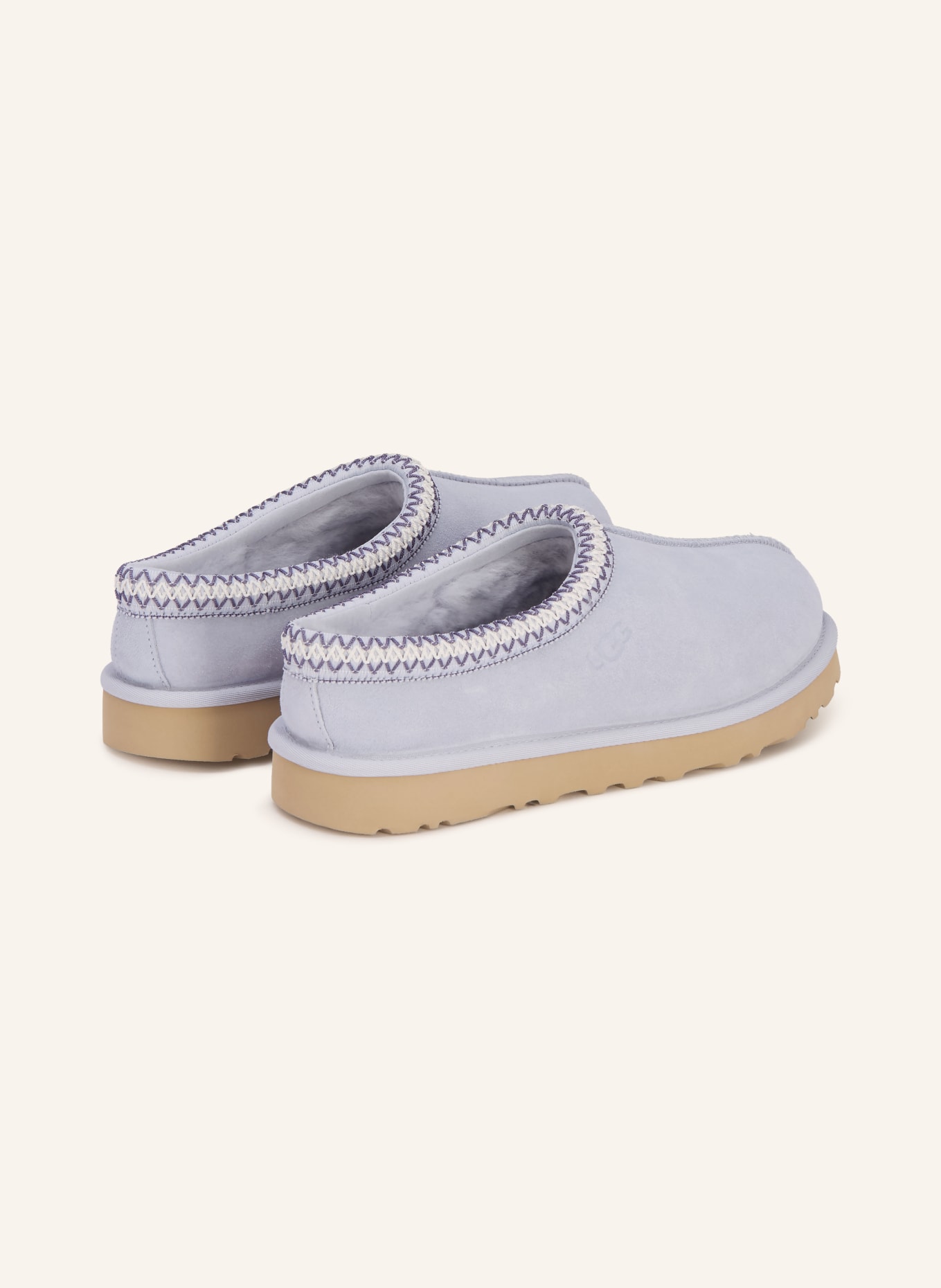 UGG Pantoletten TASMAN II: BLAUGRAU / DUNKELBLAU / WEISS
