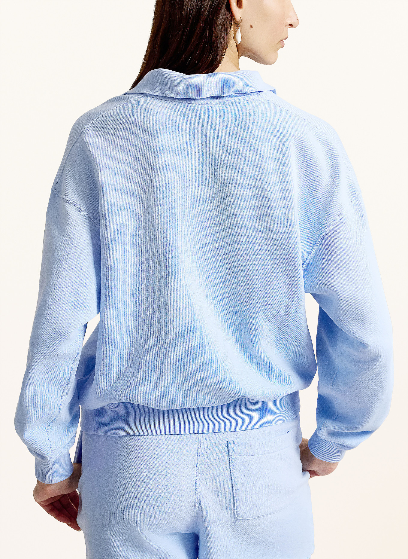 POLO RALPH LAUREN Sweat-Poloshirt: HELLBLAU