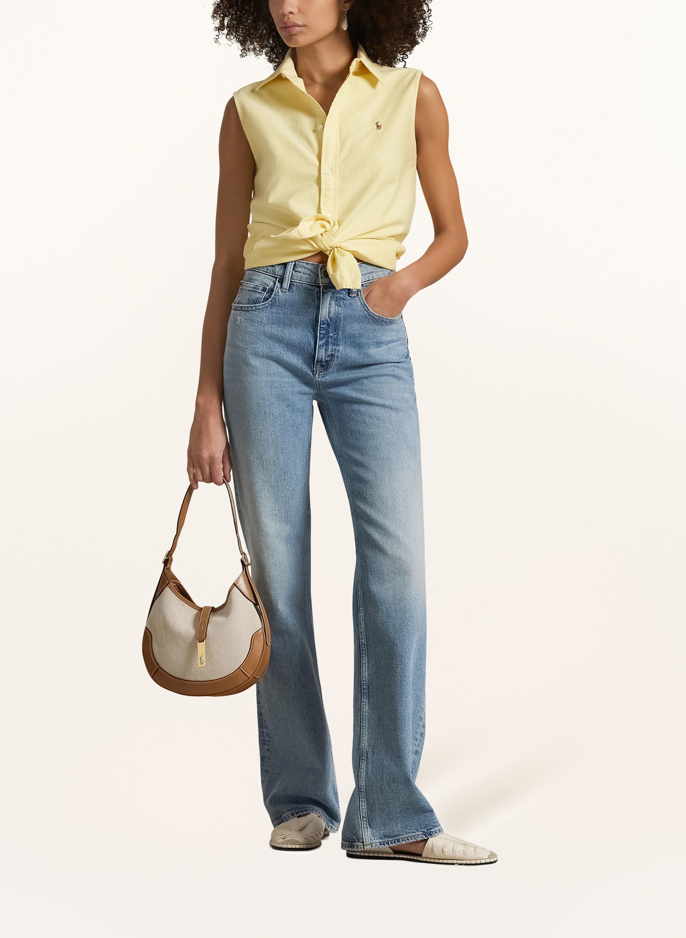 POLO RALPH LAUREN Bluzka bez rękawów: ŻÓŁTY