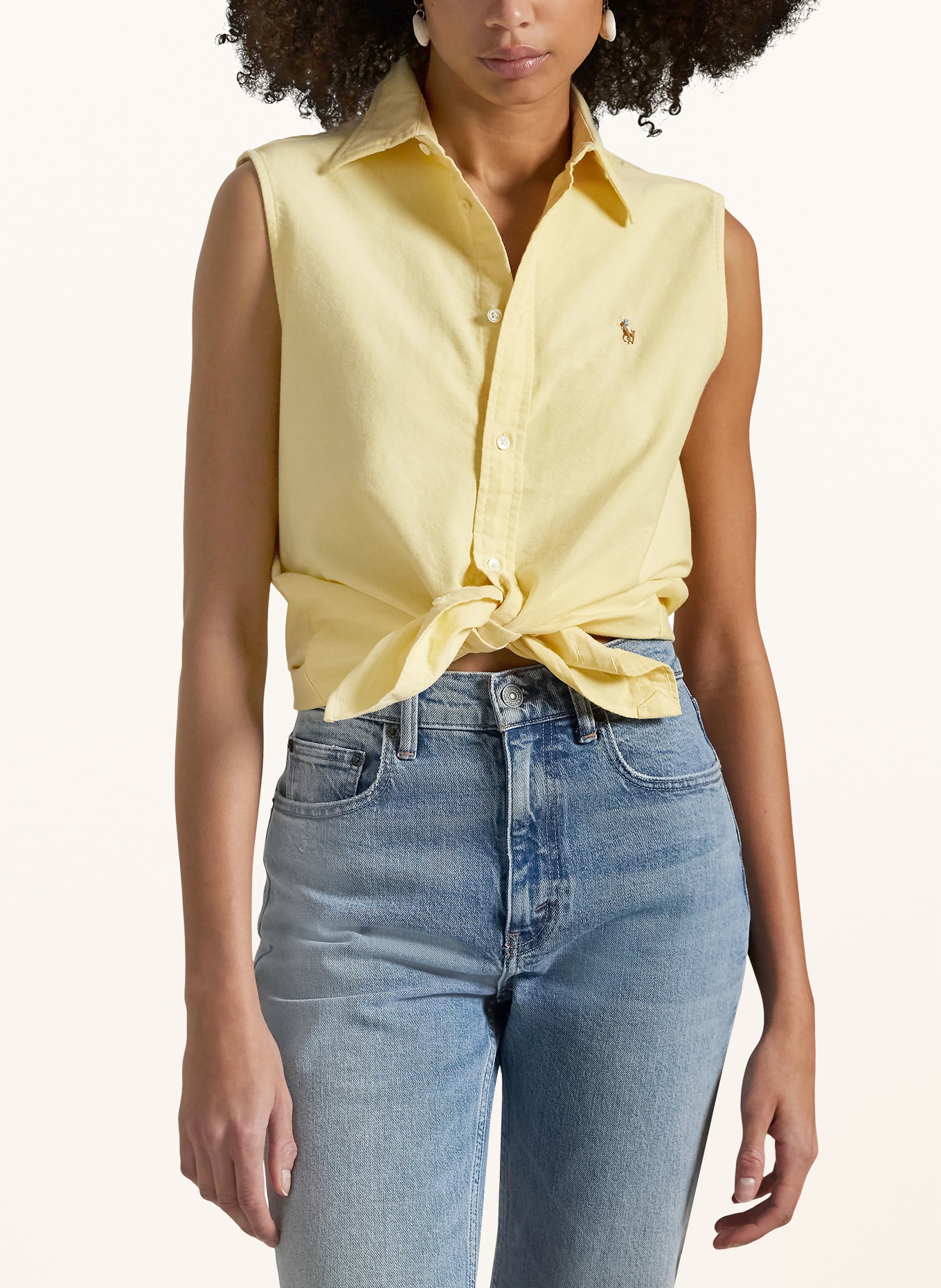 POLO RALPH LAUREN Bluzka bez rękawów: ŻÓŁTY