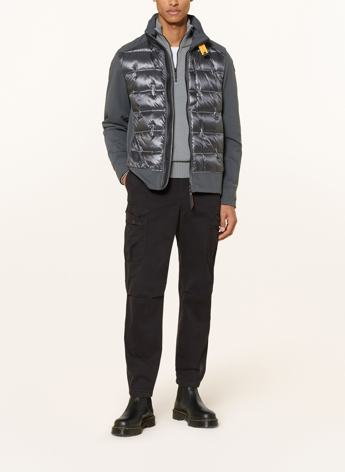 PARAJUMPERS Down jacket MATTY in mixed materials: DARK GRAY