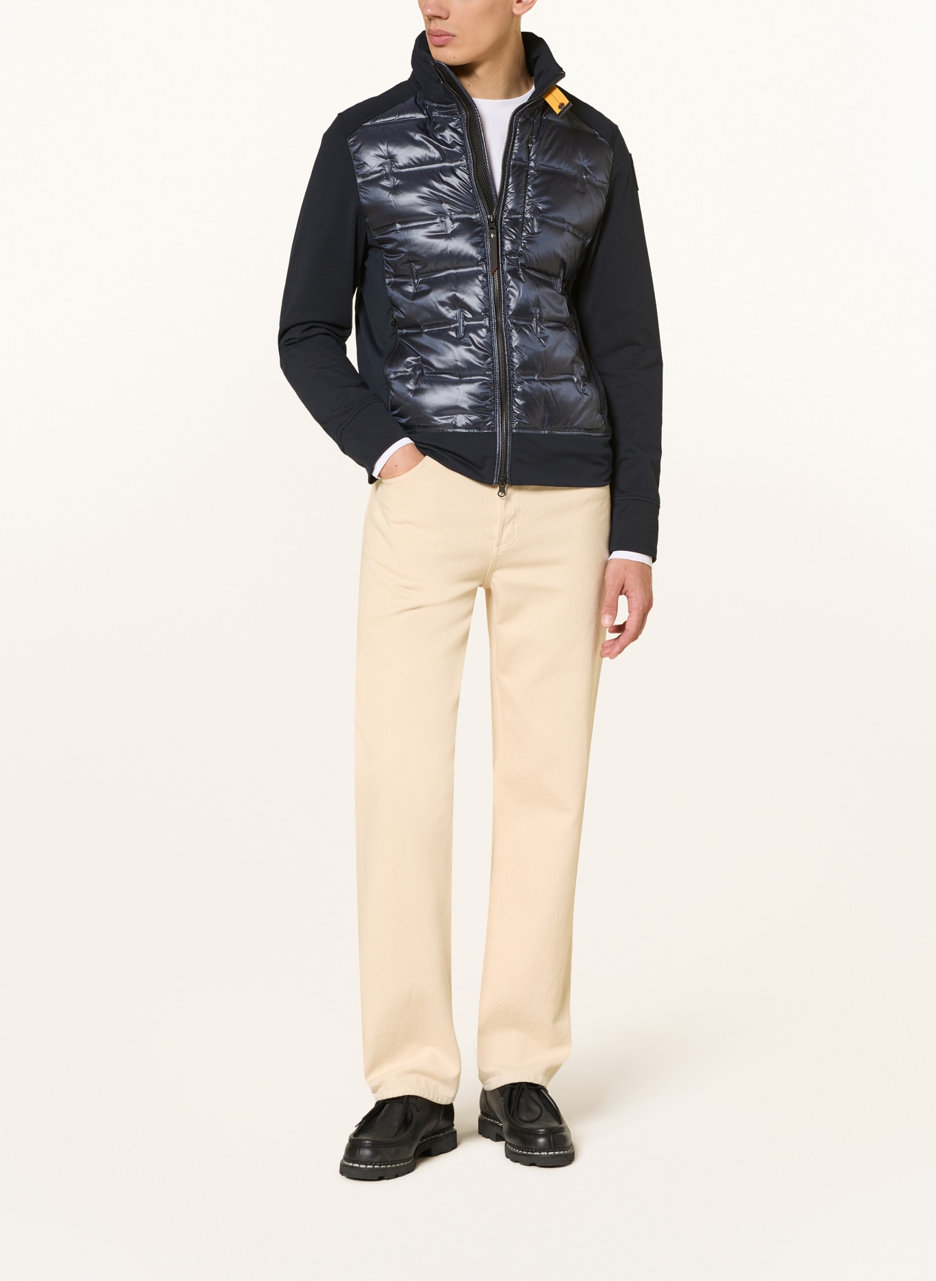 PARAJUMPERS Donsjack MATTY in materiaalmix: ZWART