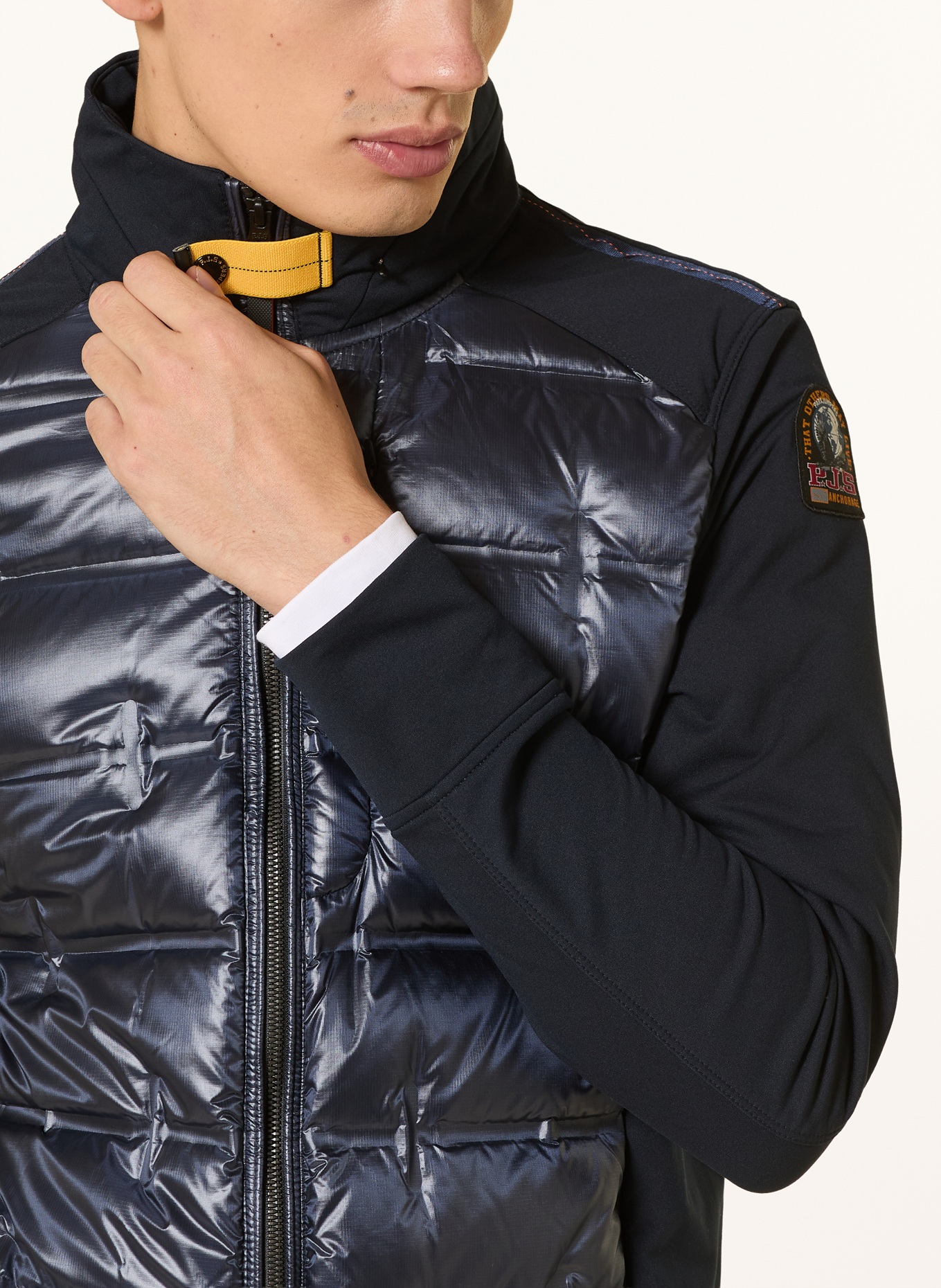 PARAJUMPERS Donsjack MATTY in materiaalmix: ZWART