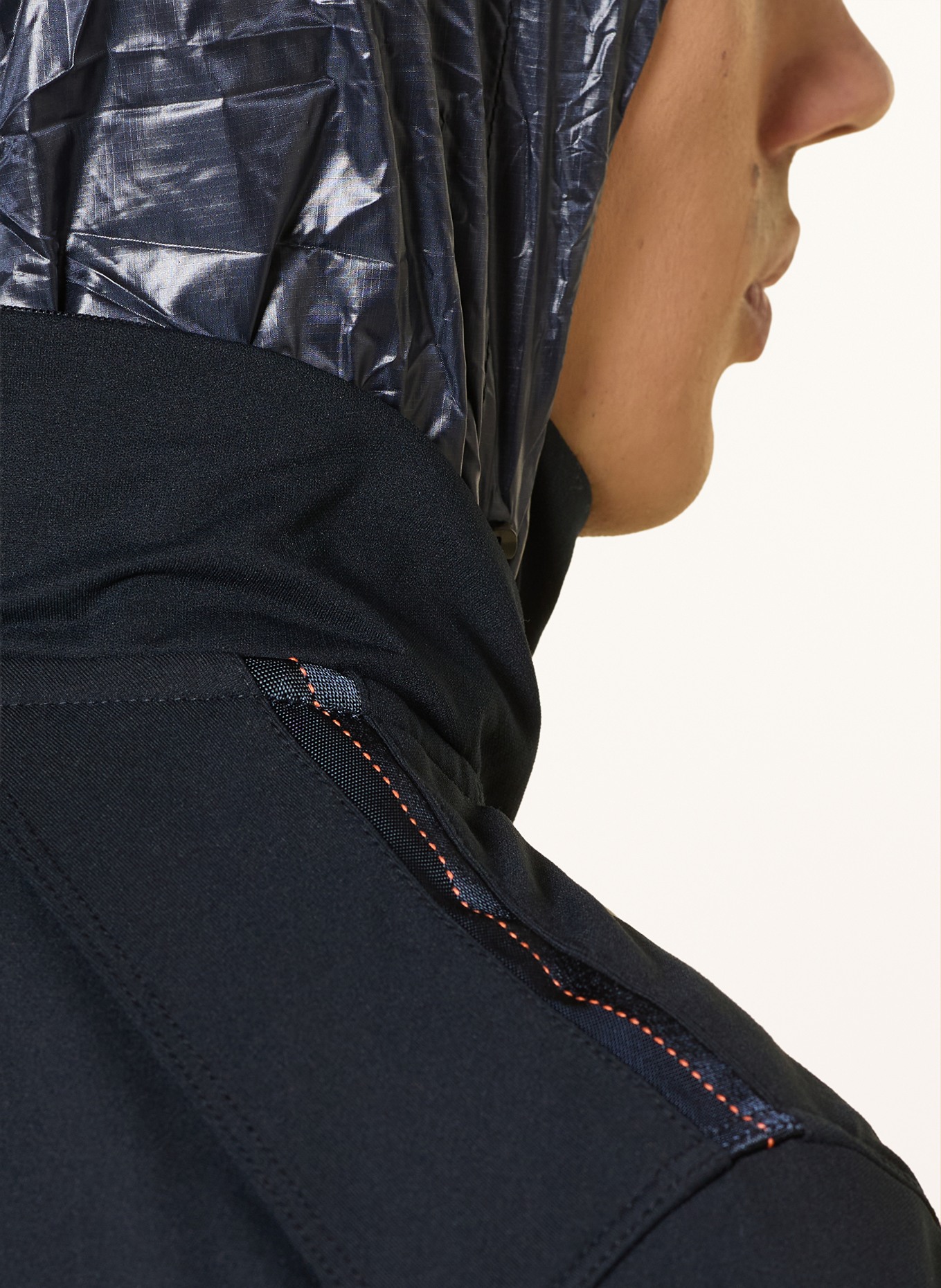 PARAJUMPERS Donsjack MATTY in materiaalmix: ZWART