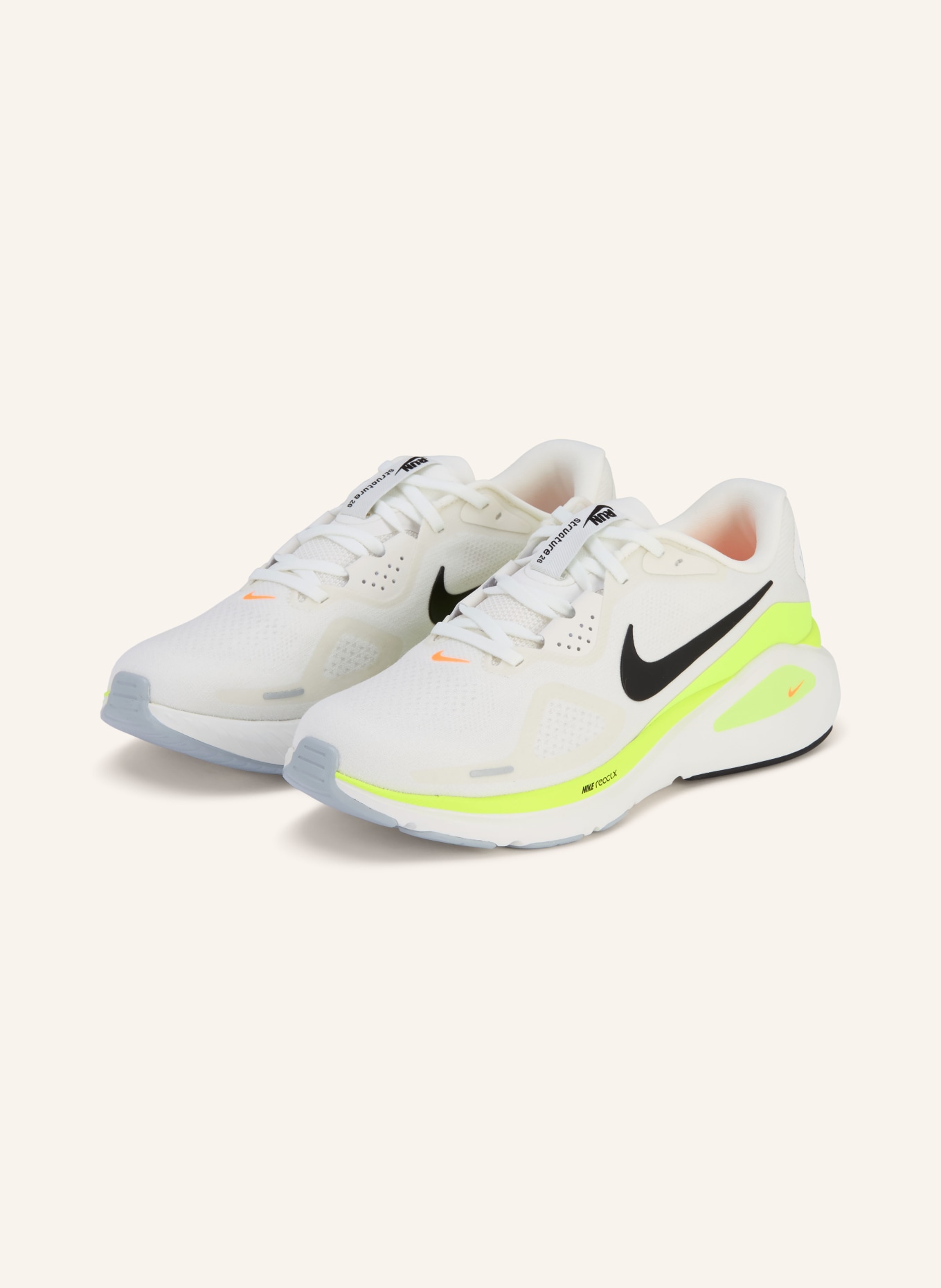 Nike Laufschuhe STRUCTURE 26: WEISS / NEONGELB