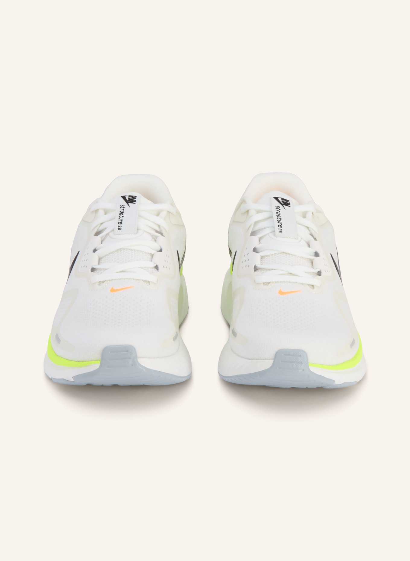 Nike Laufschuhe STRUCTURE 26: WEISS / NEONGELB
