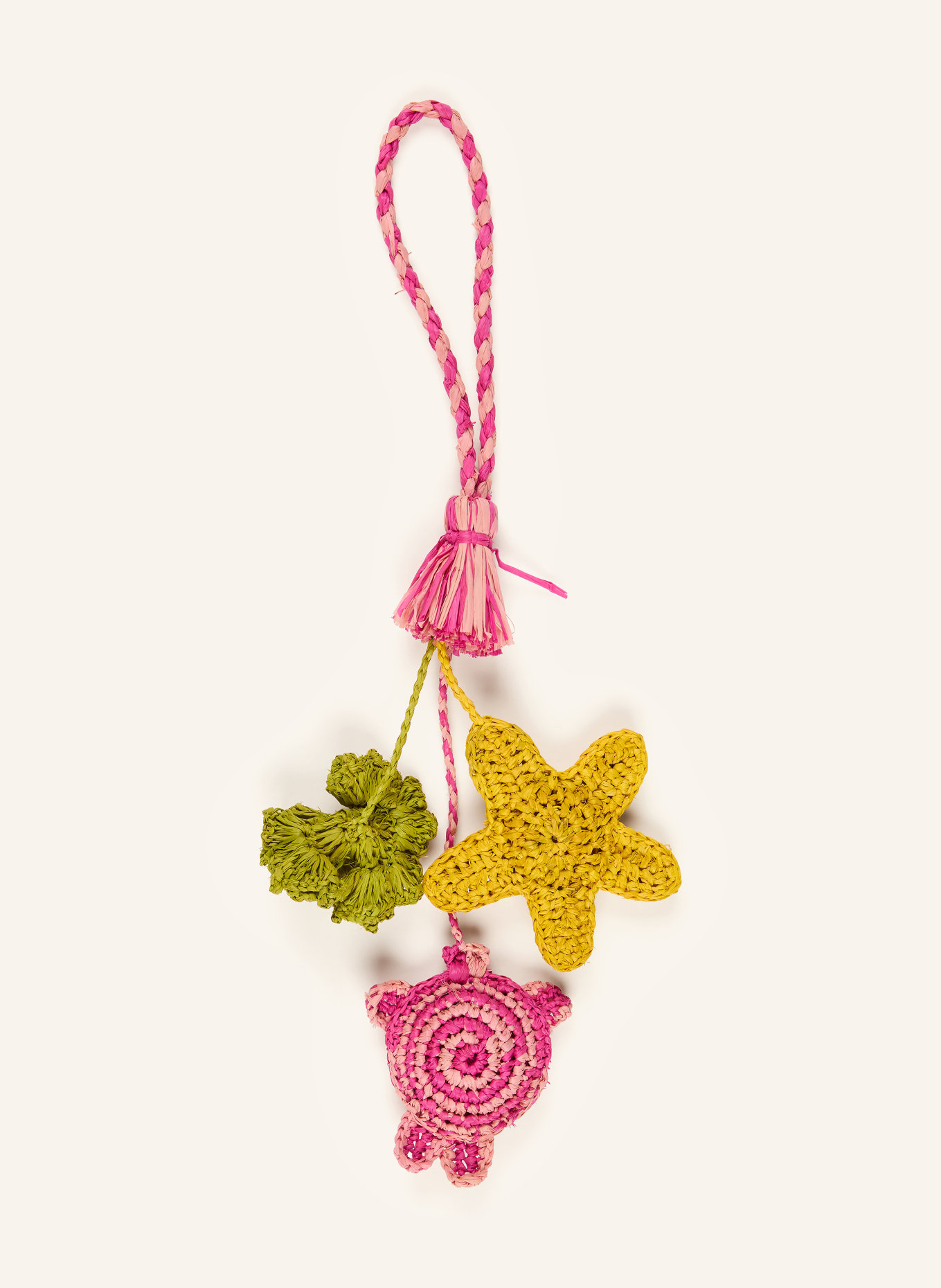 IBELIV Taschenanhänger: PINK / GELB / GRÜN