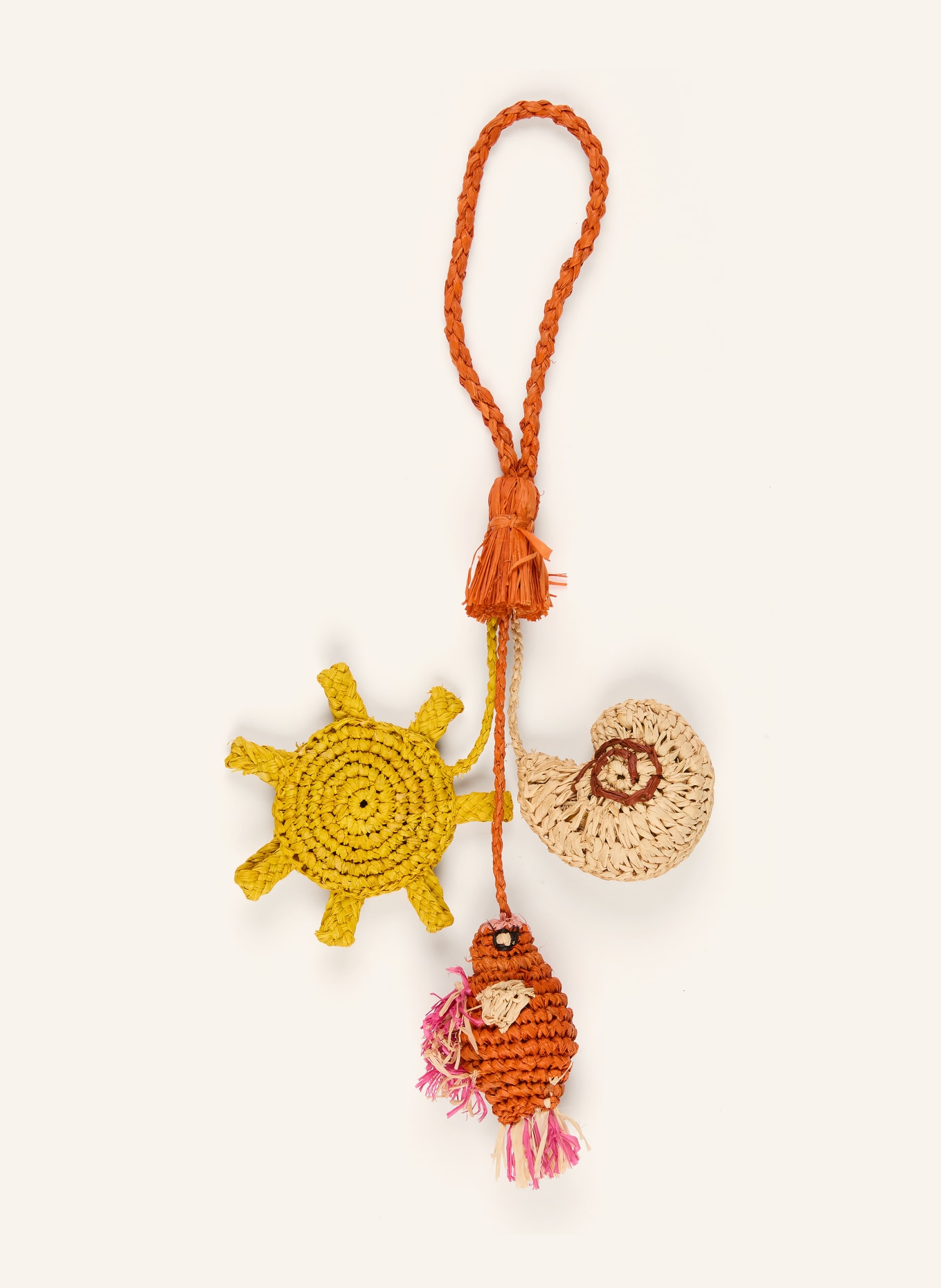 IBELIV Taschenanhänger: ORANGE / HELLBRAUN / GELB