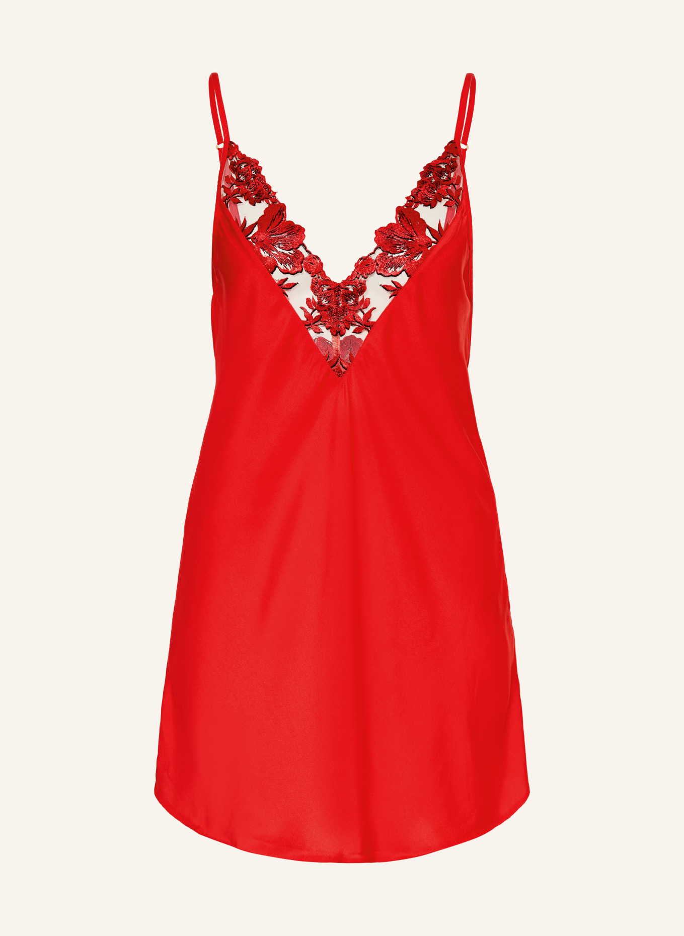 BLUEBELLA LAVANYA satin negligee: RED / BLACK