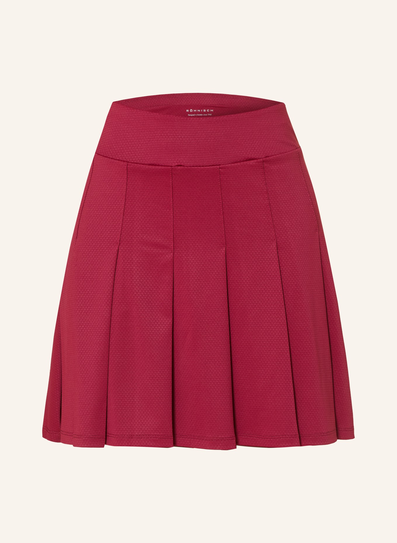 RÖHNISCH Jupe-short NICKY à plis: ROUGE FONCÉ / BLANC