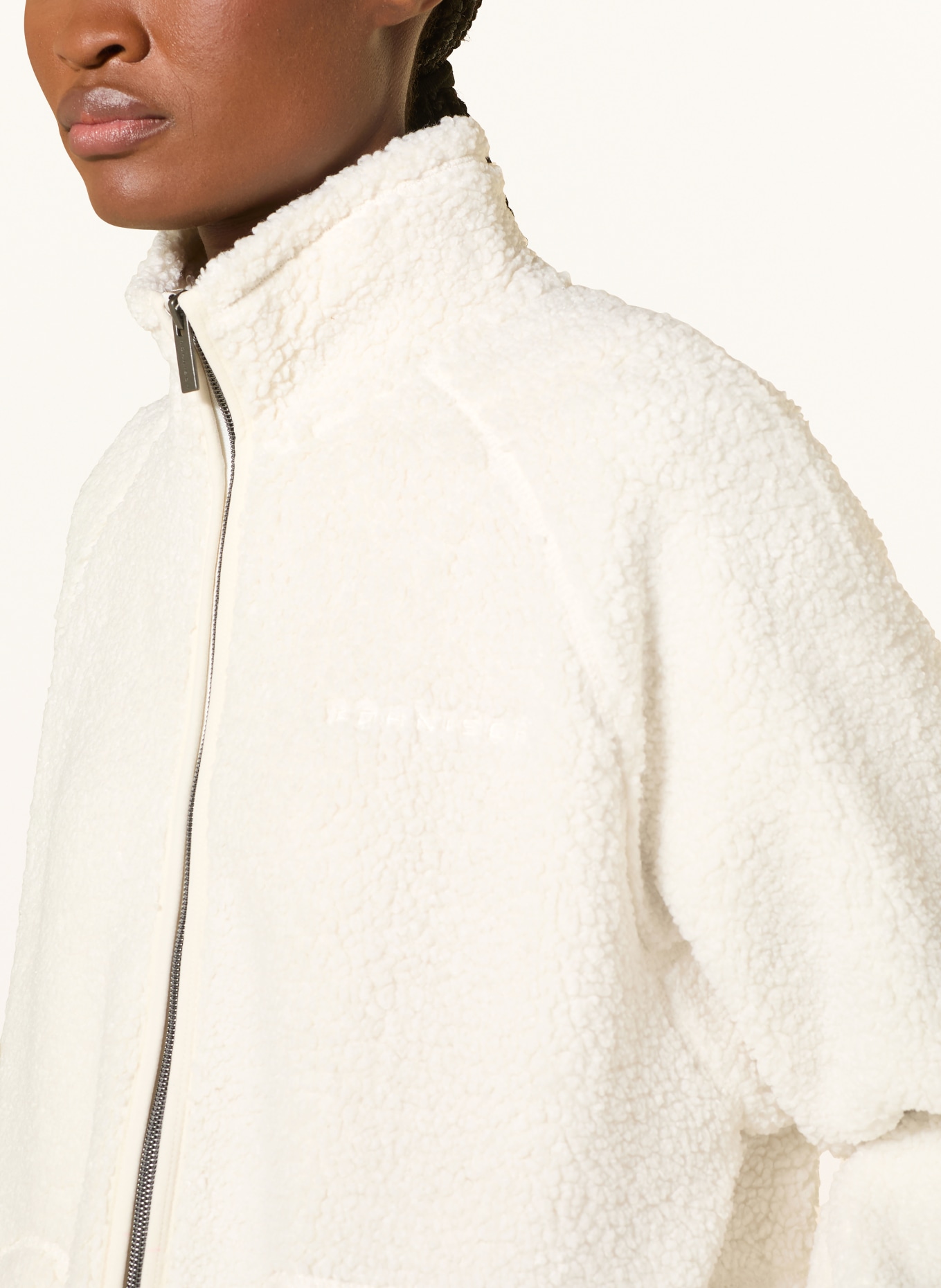 RÖHNISCH CLOUD PILE fleece jacket: WHITE