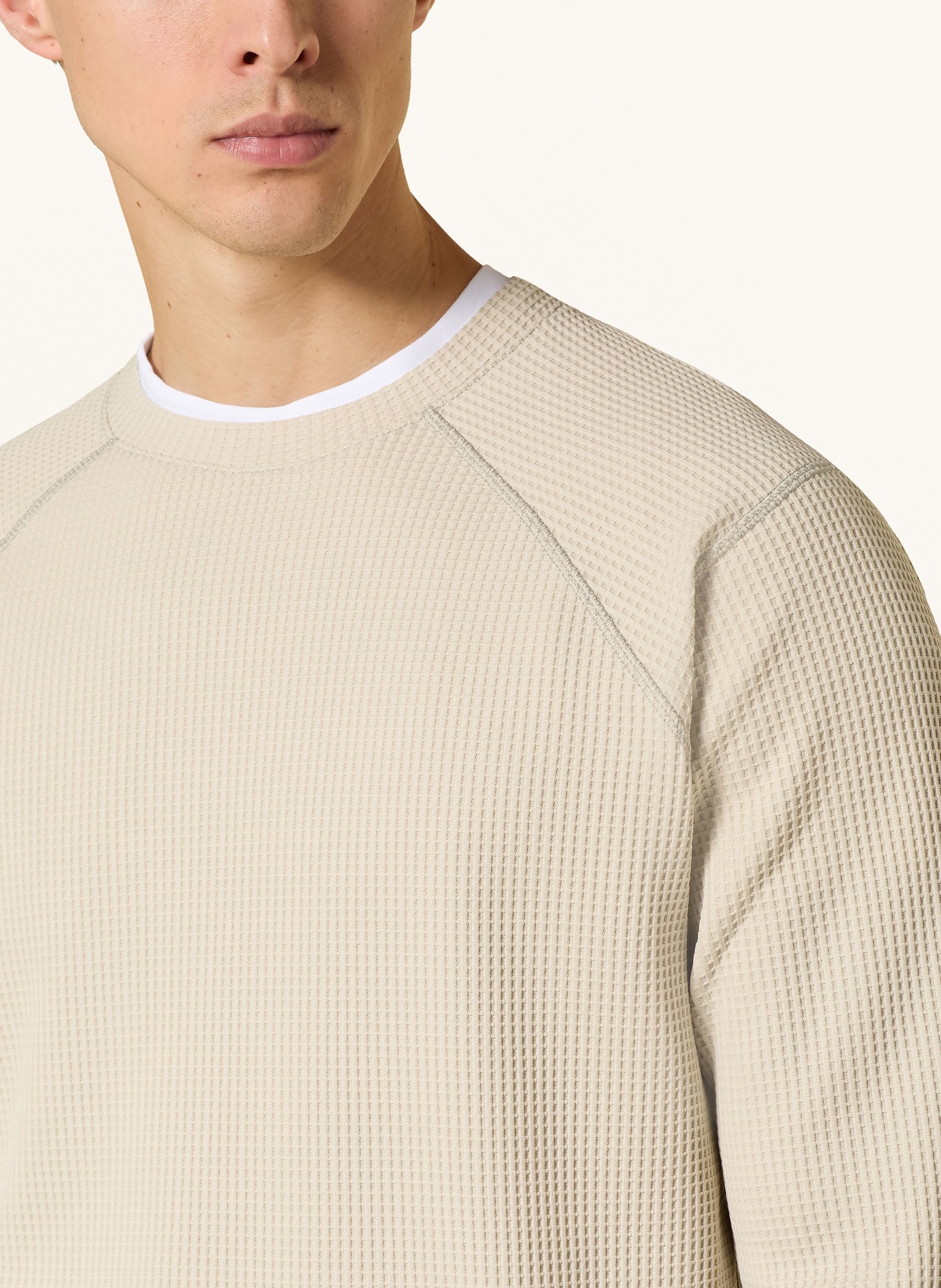 odlo Koszulka z długim rękawem CUBIC: BEŻOWY