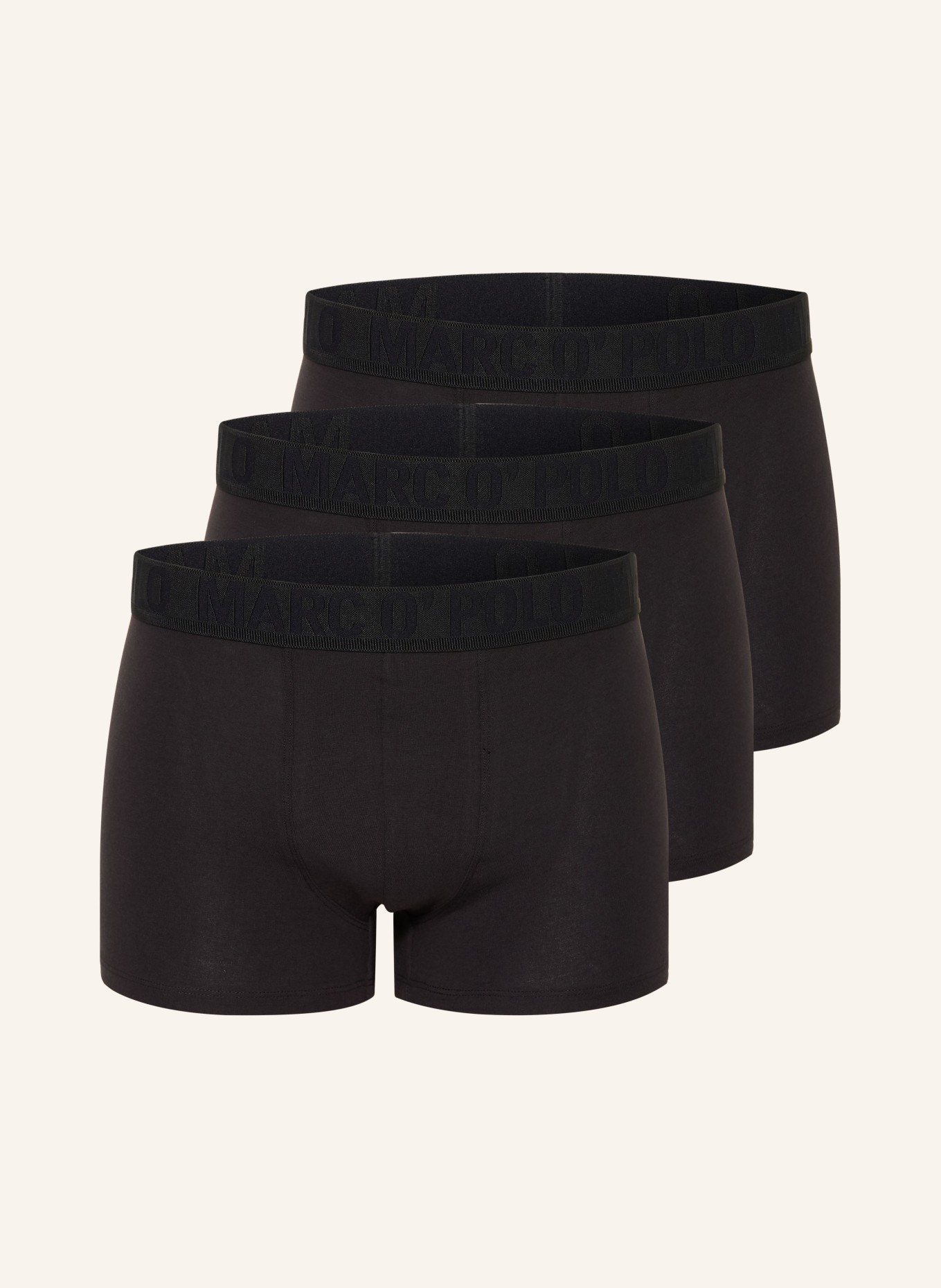 Marc O'Polo Lot de 3 boxers: NOIR