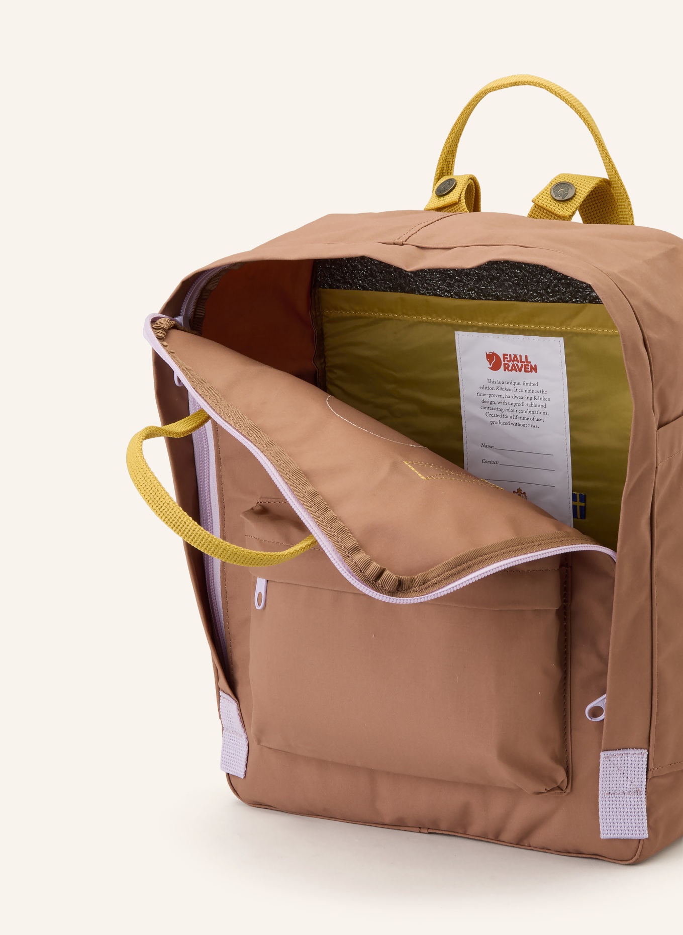 FJÄLLRÄVEN Sac à dos KÅNKEN KONCEPT: MARRON CLAIR / JAUNE FONCÉ