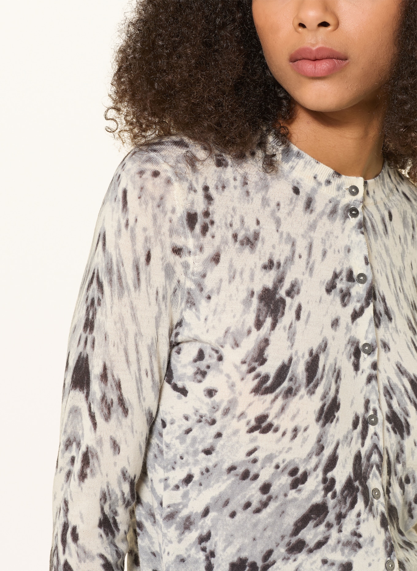 ALLSAINTS Kardigan ANOUK: CZARNY / BEŻOWY / SZARY