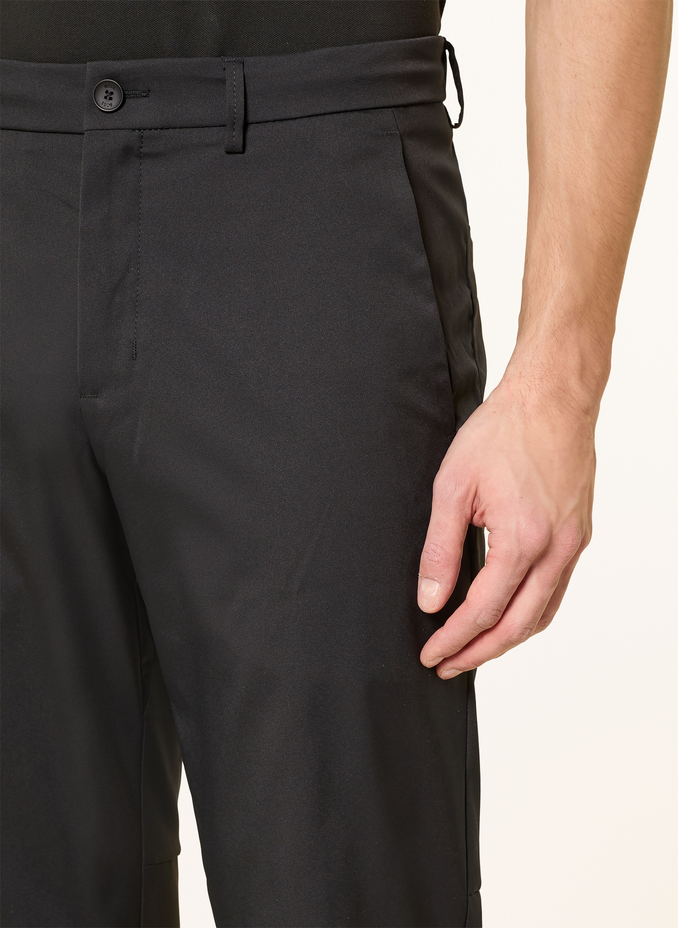 BOSS Spodnie golfowe PHOENIX PRO: CZARNY