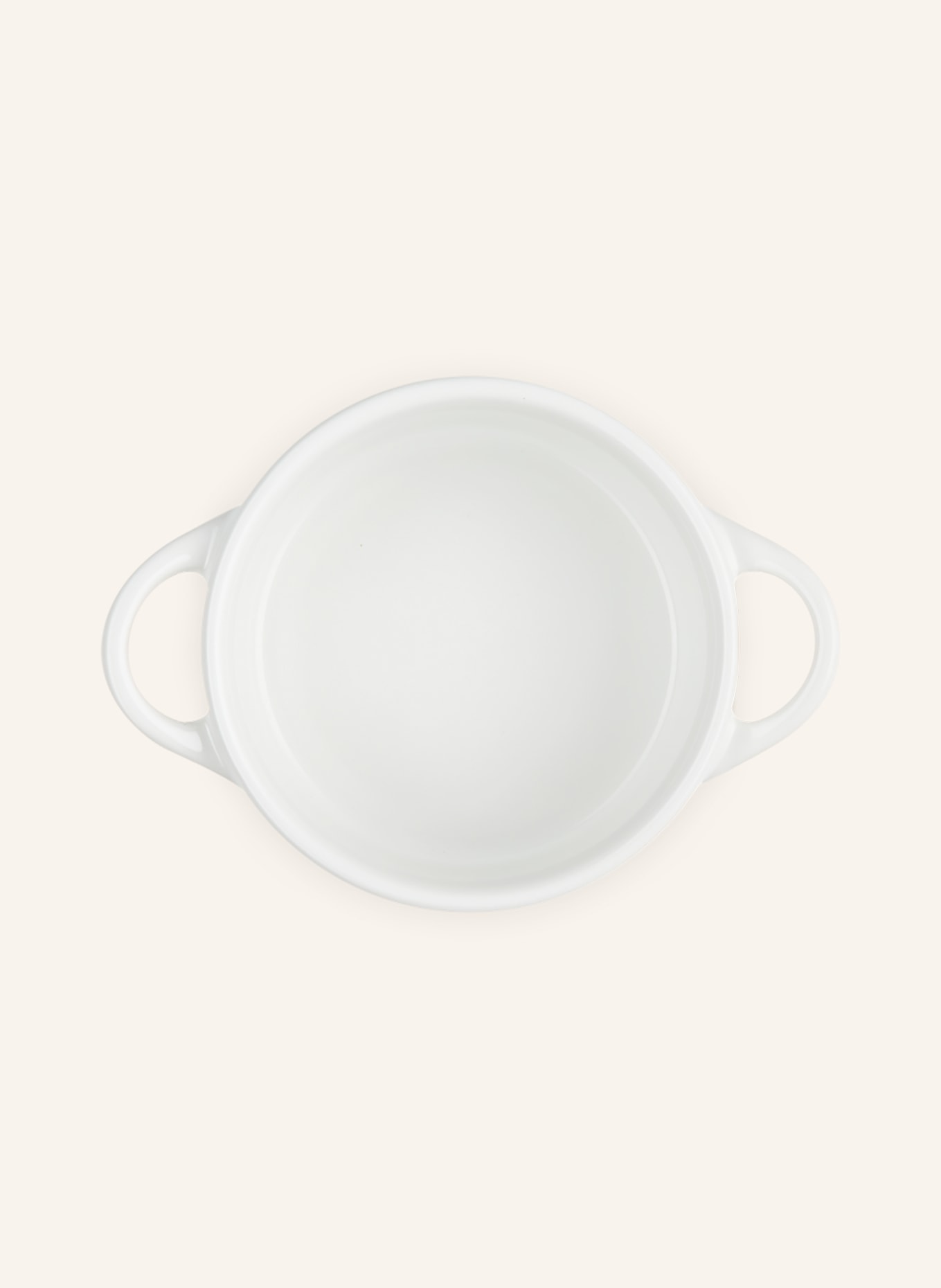 LE CREUSET Mini-cocotte: WHITE