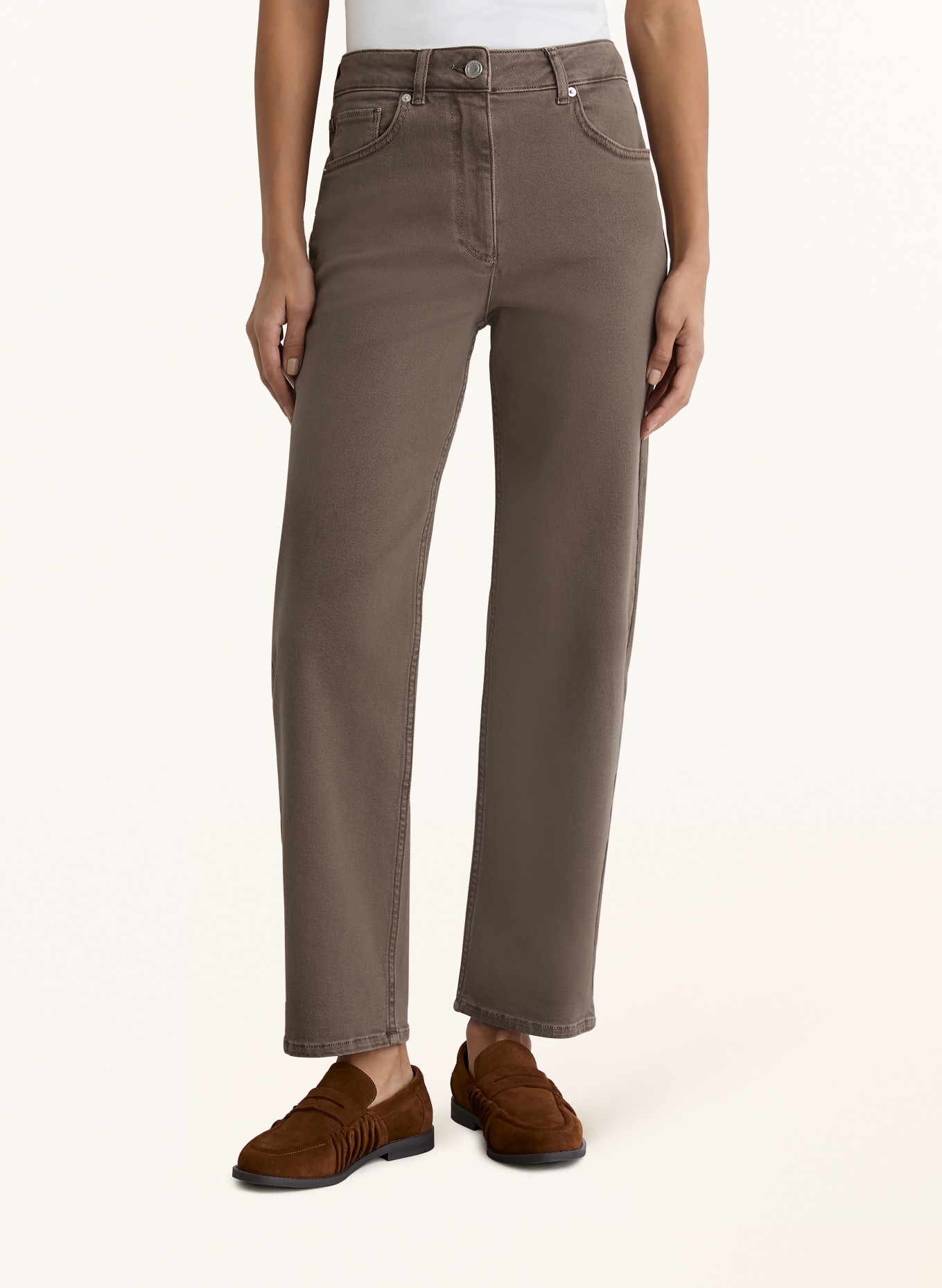 REISS Mom Jeans: 16 MOCHA BROWN