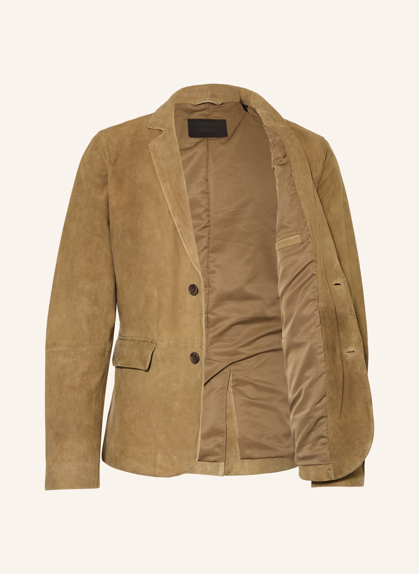 ALLSAINTS Leren jasje MONET Regular Fit: LICHTBRUIN