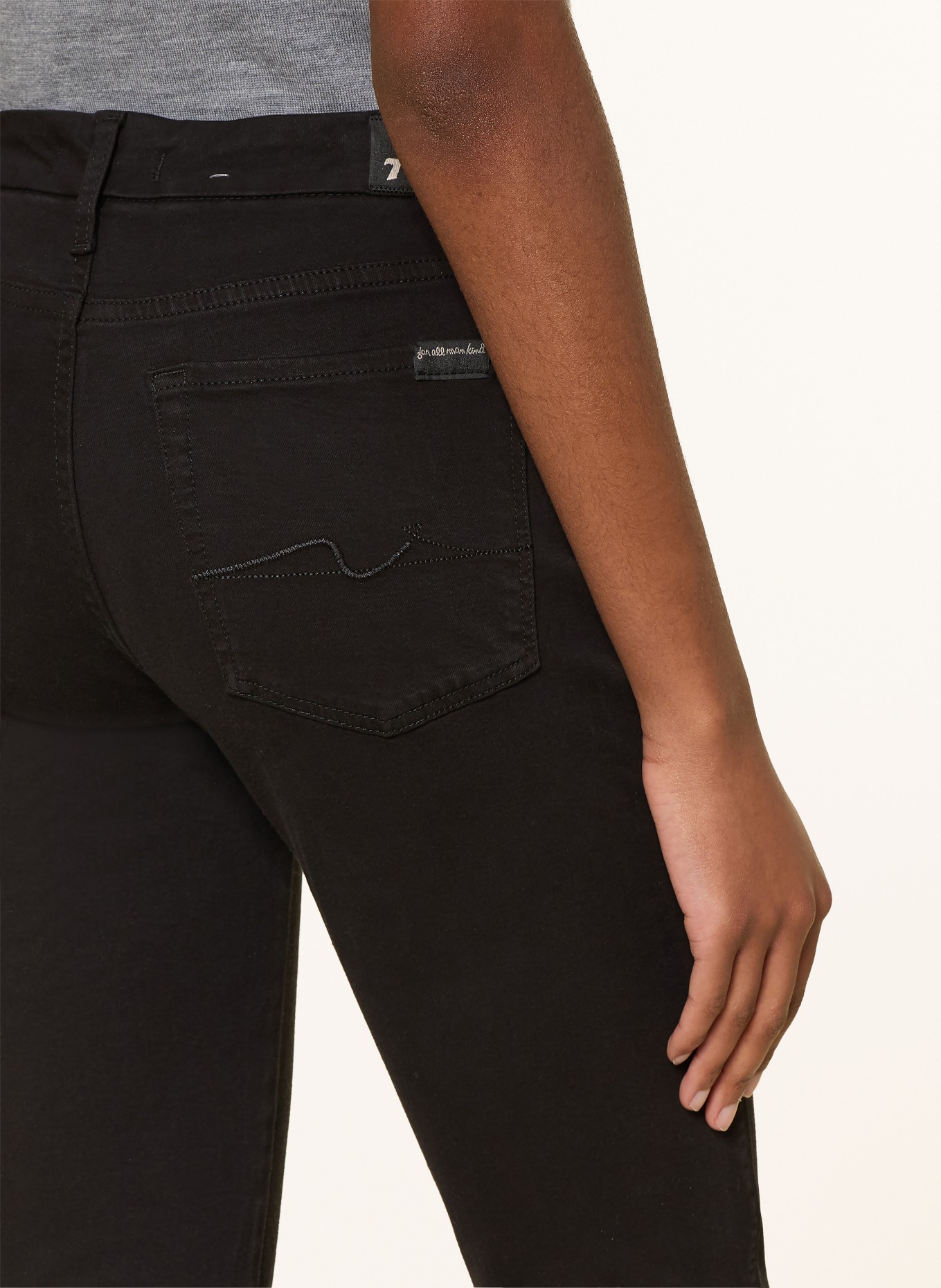 7 for all mankind Rechte jeans KIMMIE STRAIGHT: ZWART
