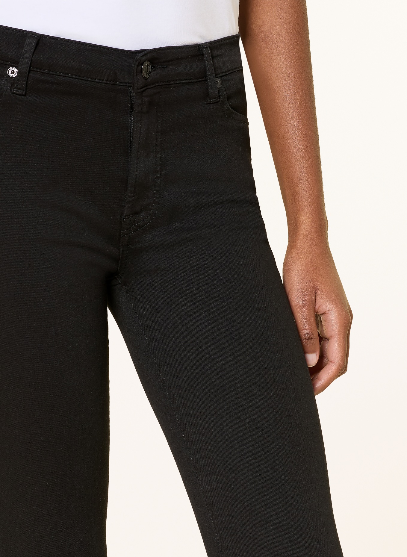 7 for all mankind Skinny džíny HW SKINNY: ČERNÁ