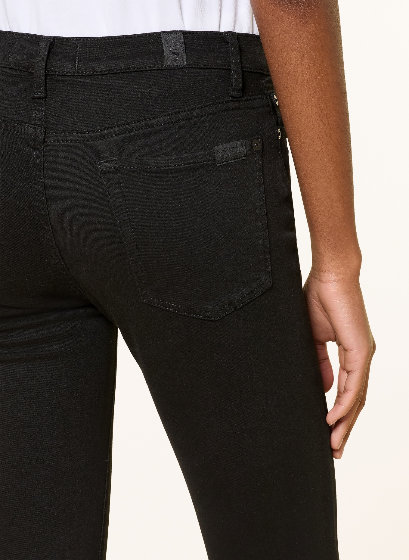 7 for all mankind Skinny džíny HW SKINNY: ČERNÁ