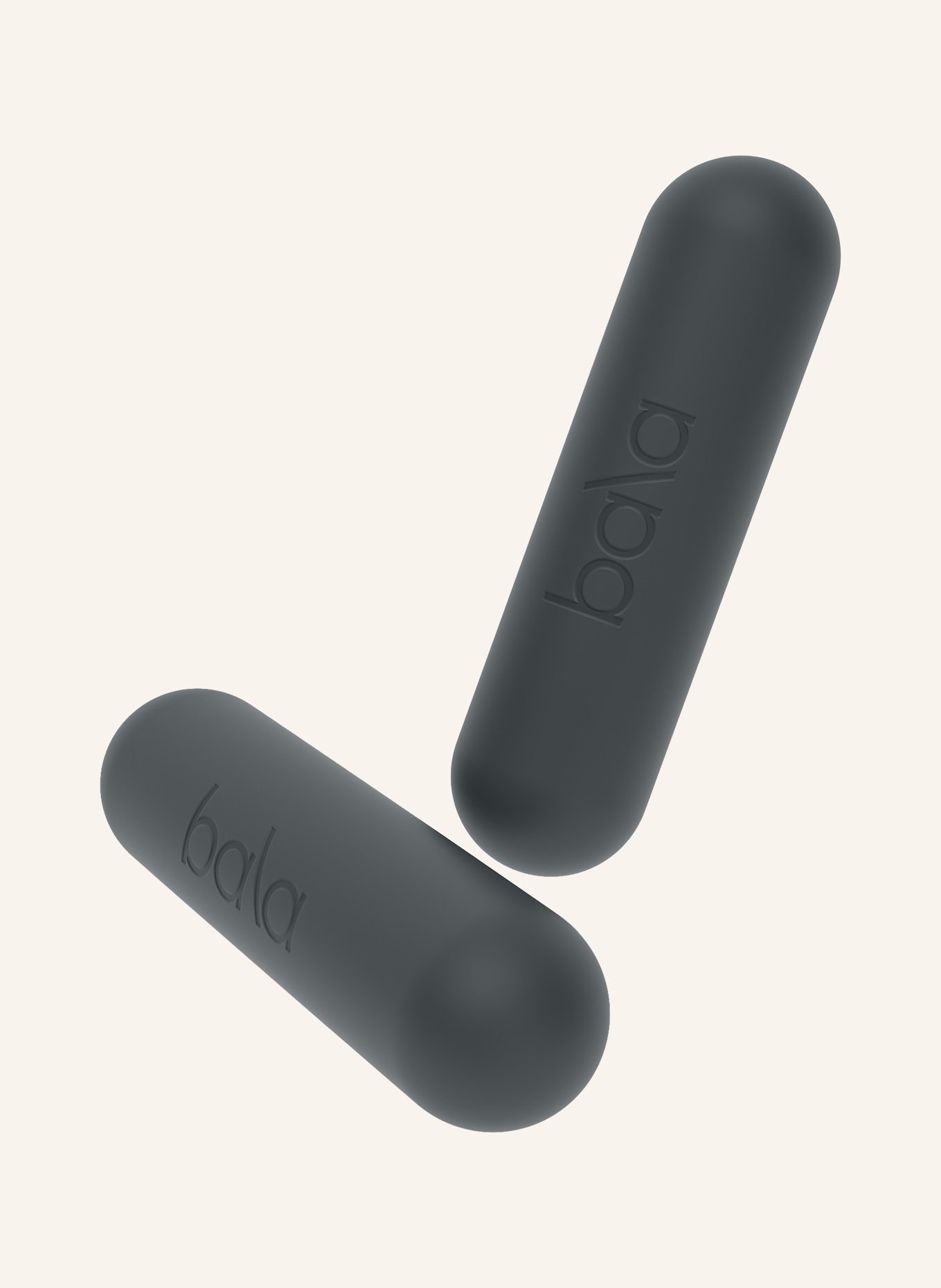 bala Lot de 2 haltères: GRIS FONCÉ