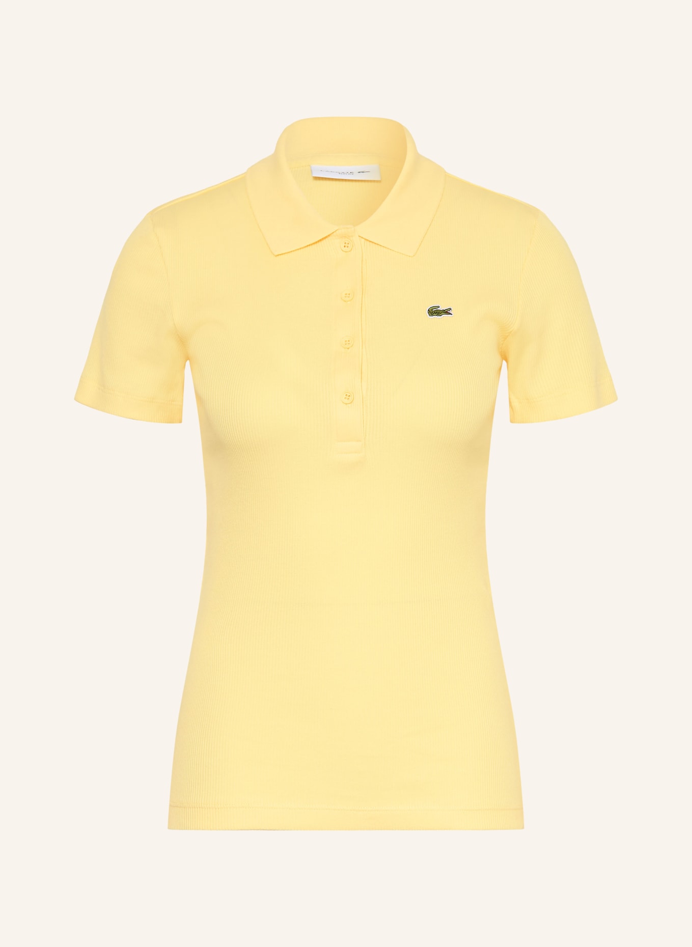 LACOSTE Koszulka polo z dżerseju: ŻÓŁTY