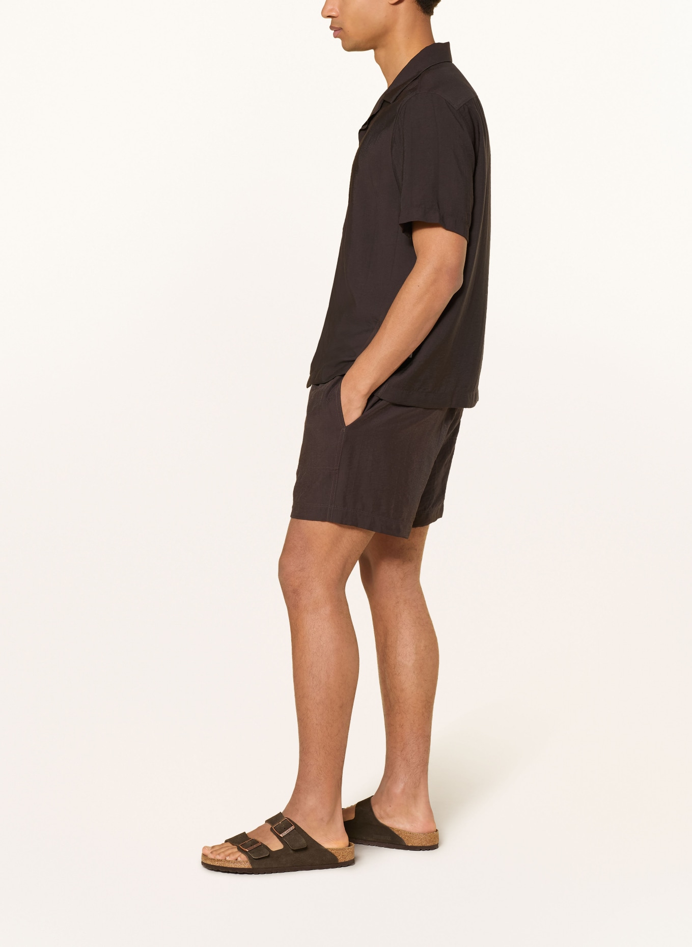 NN.07 RYDER shorts: DARK BROWN