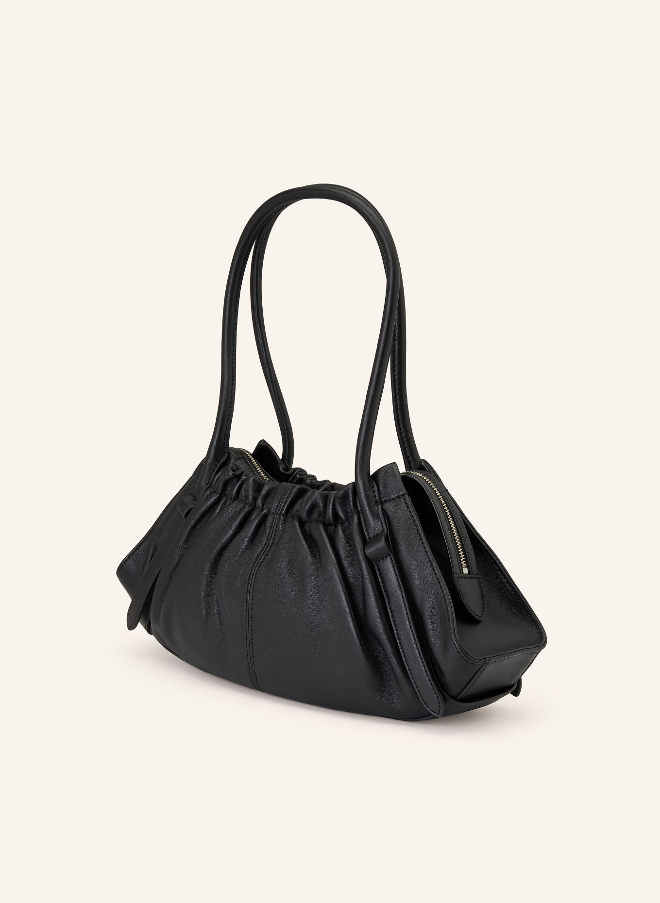 MARC JACOBS Sac à main THE CRISTINA SATCHEL: NOIR / ARGENT