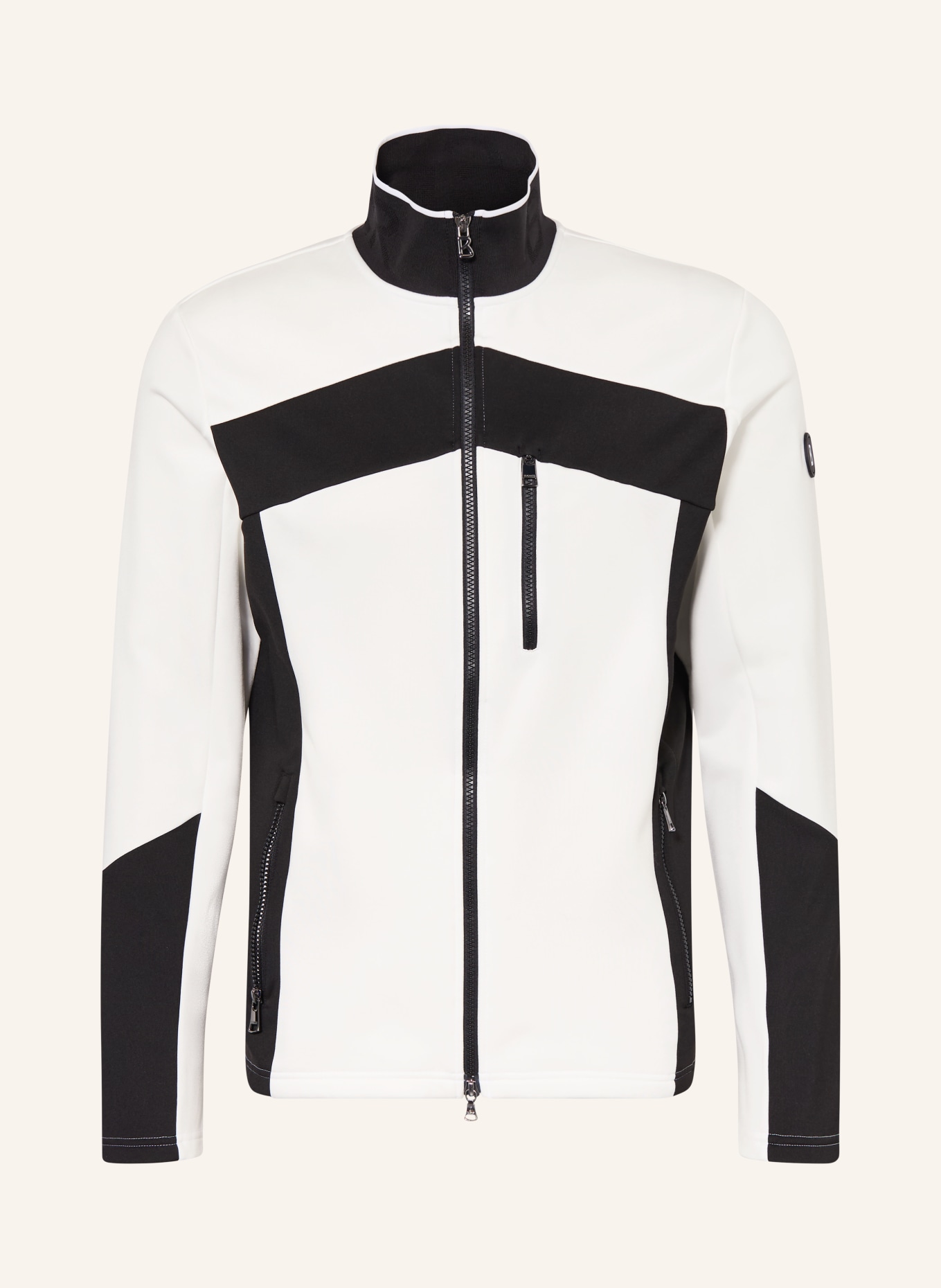 BOGNER XILAS2 mid-layer jacket: ECRU / BLACK