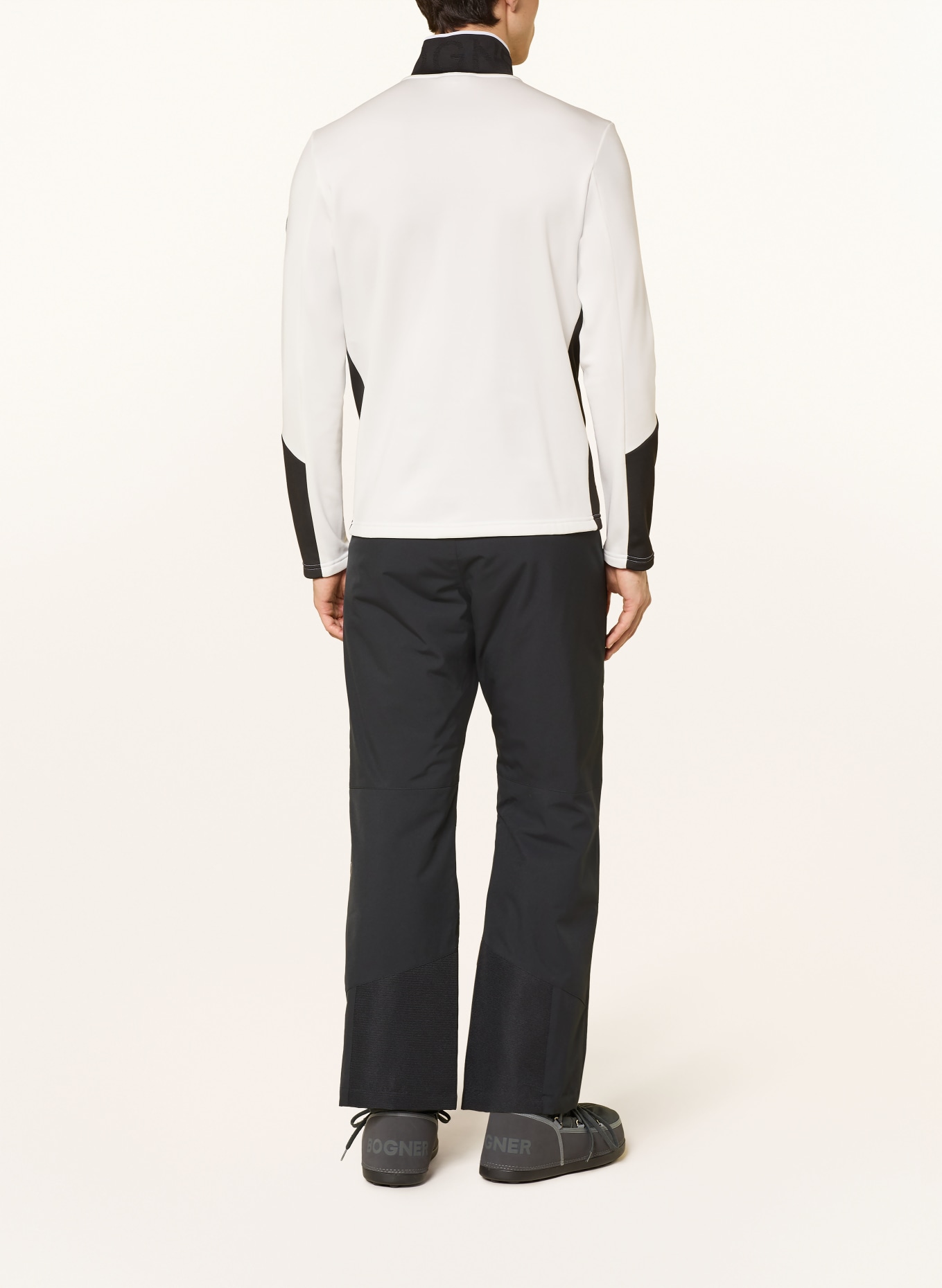 BOGNER XILAS2 mid-layer jacket: ECRU / BLACK