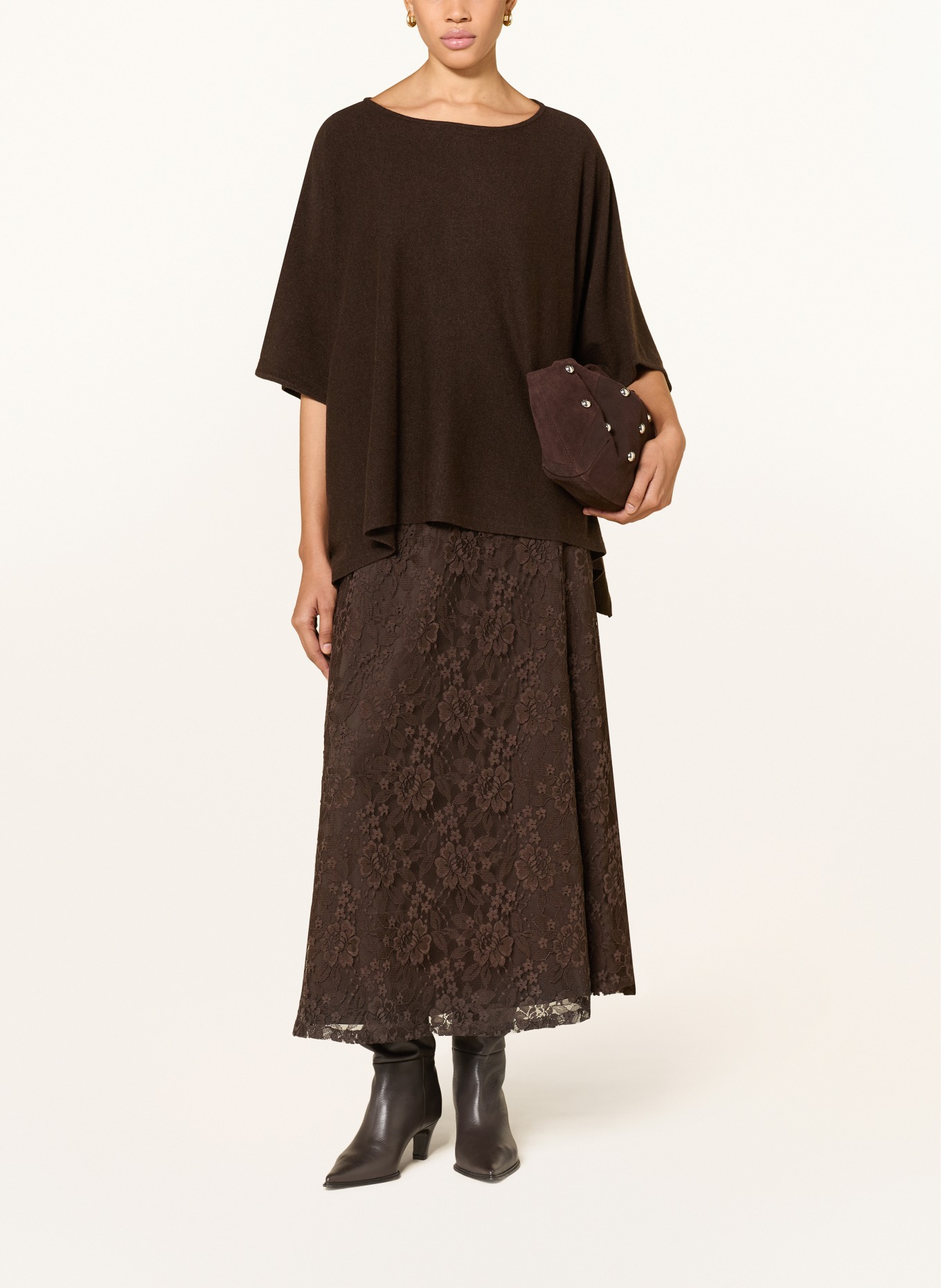Part Two Poncho TILANNAPW: MARRON FONCÉ