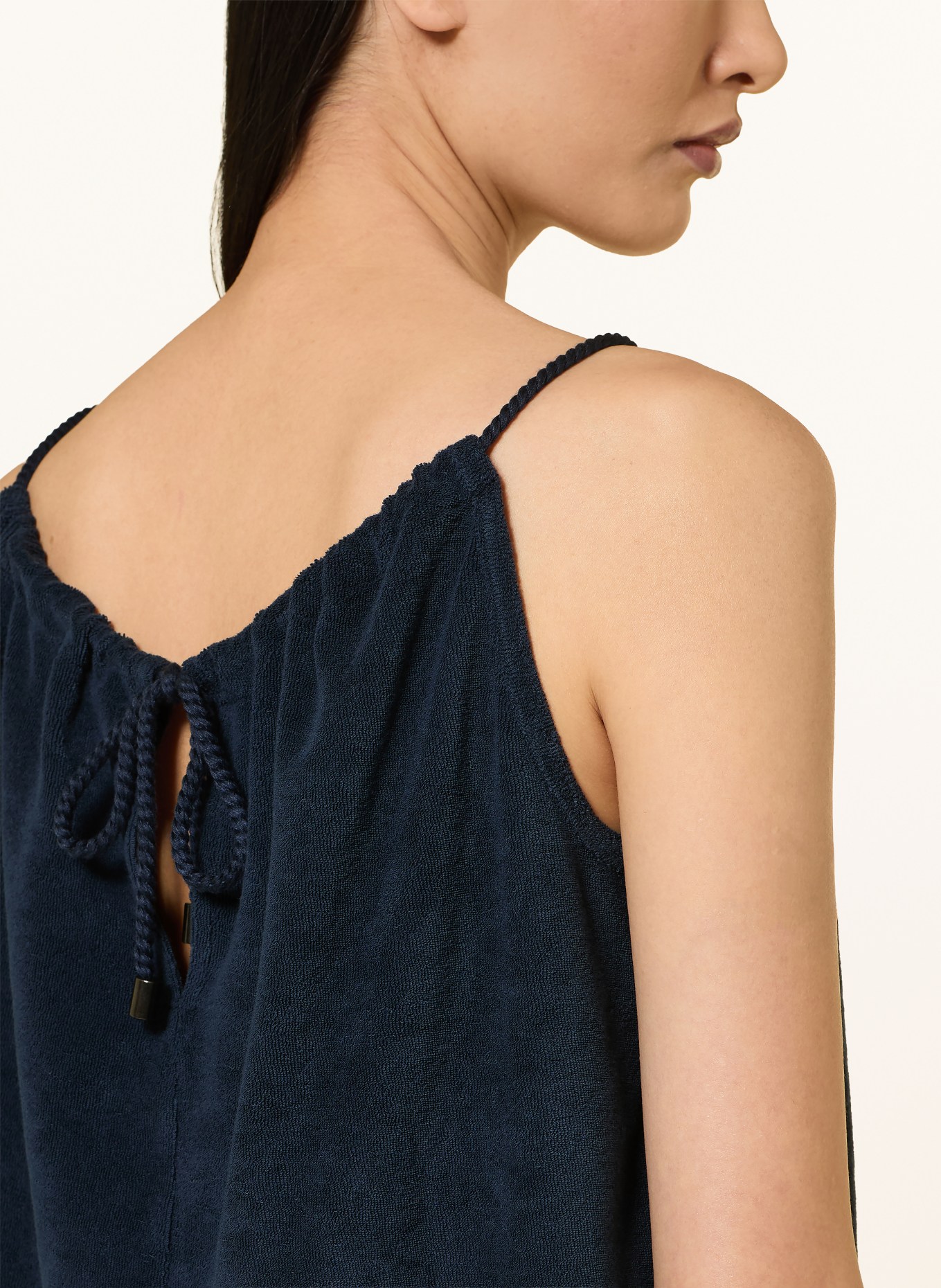 Juvia FLORETTA terry top: DARK BLUE