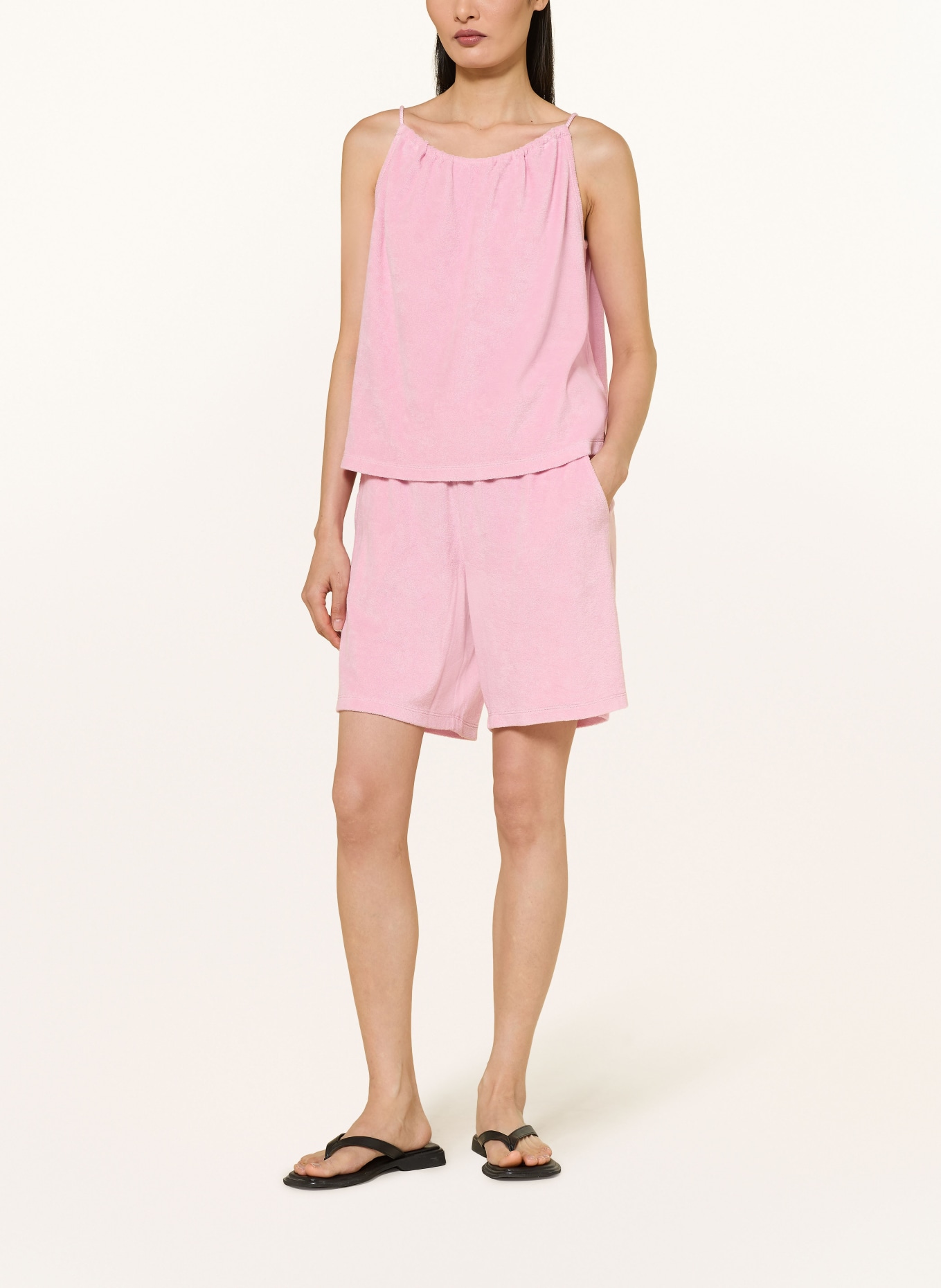 Juvia FLORETTA terry top: PINK