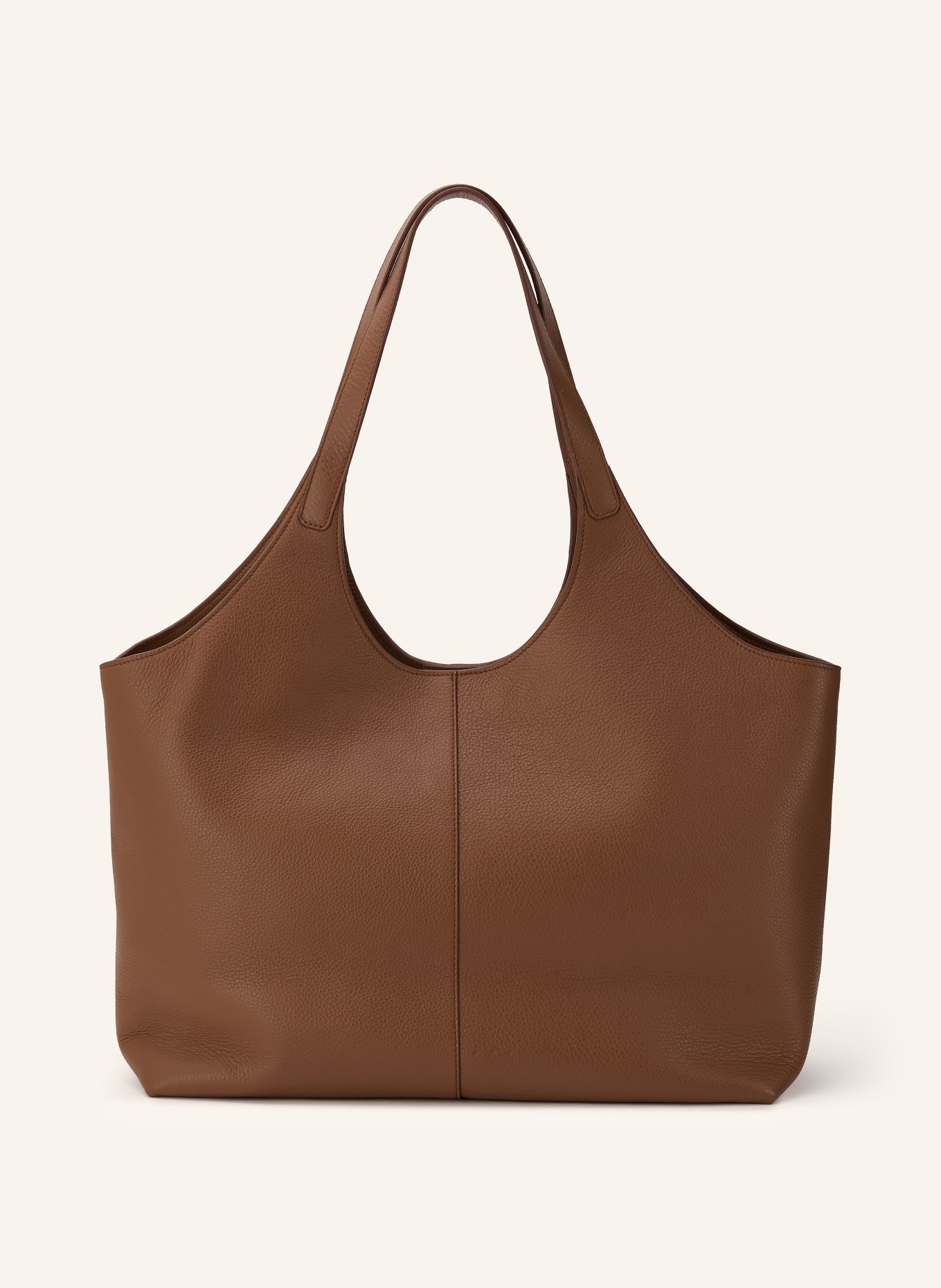 AESTHER EKME Shopper CABAS SUPPLE XL: BRUIN