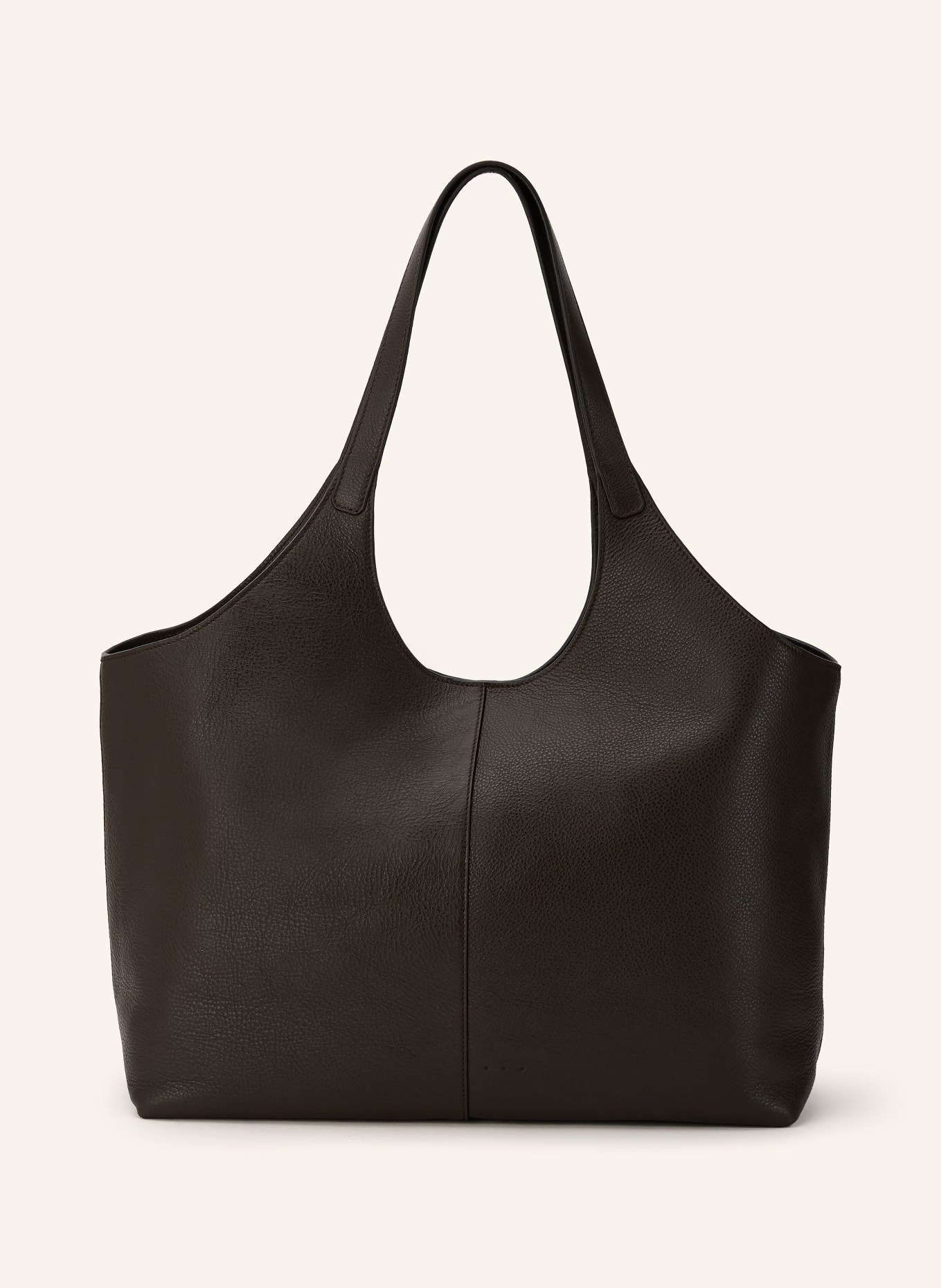 AESTHER EKME Shopper CABAS SUPPLE XL: MARRON FONCÉ