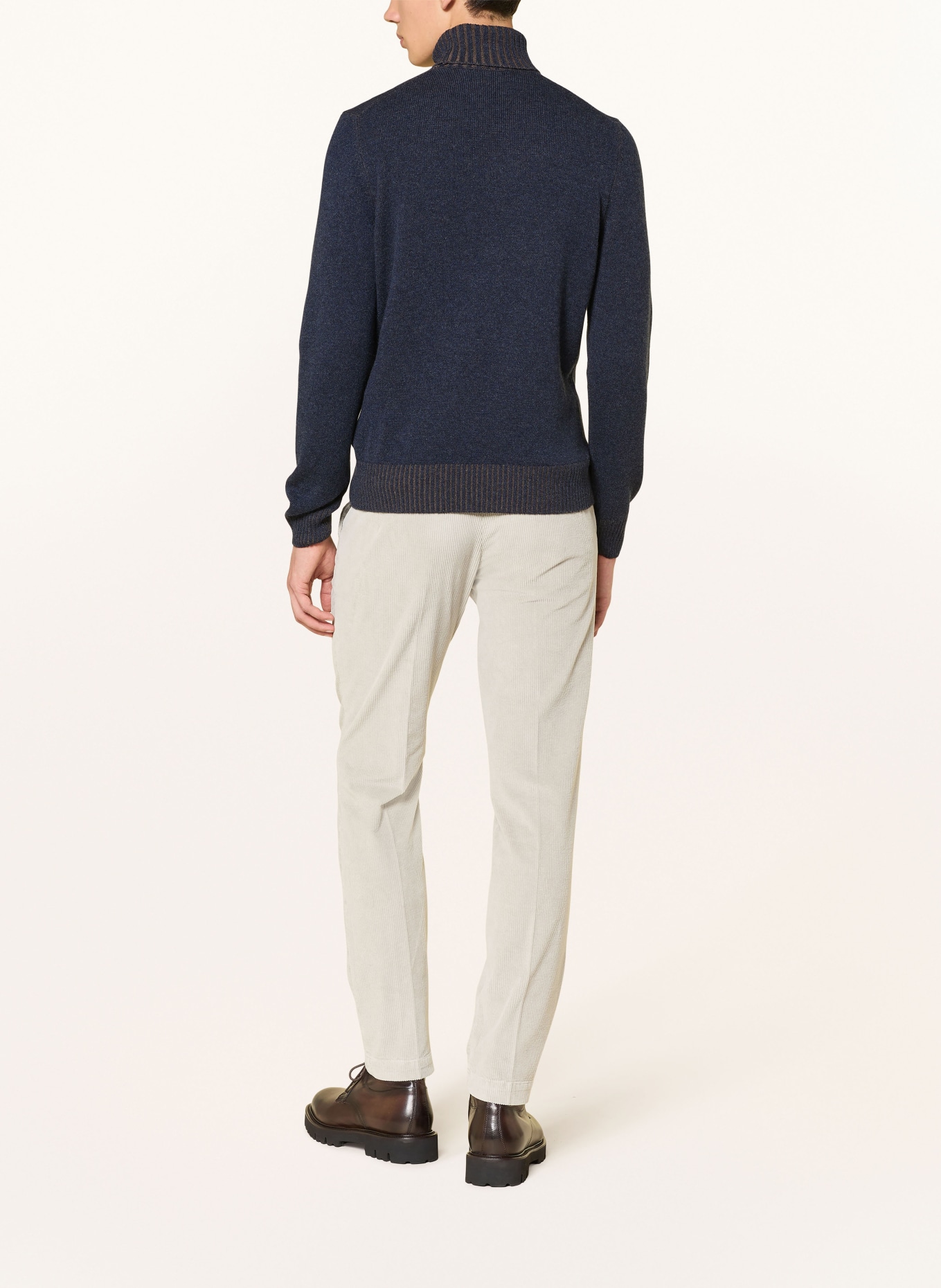 GRAN SASSO Rollkragenpullover: DUNKELBLAU