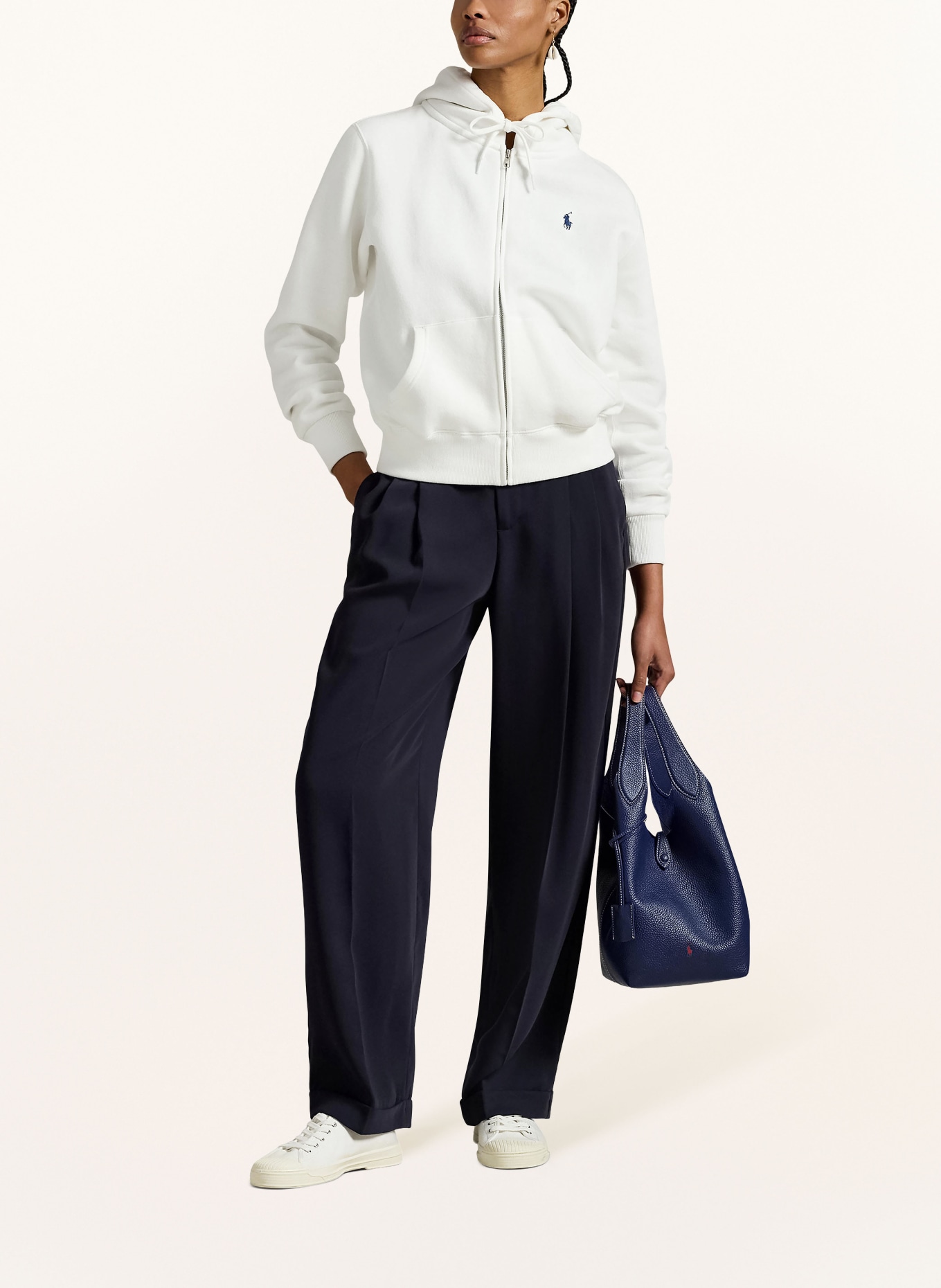 POLO RALPH LAUREN Sweatjacke: WEISS