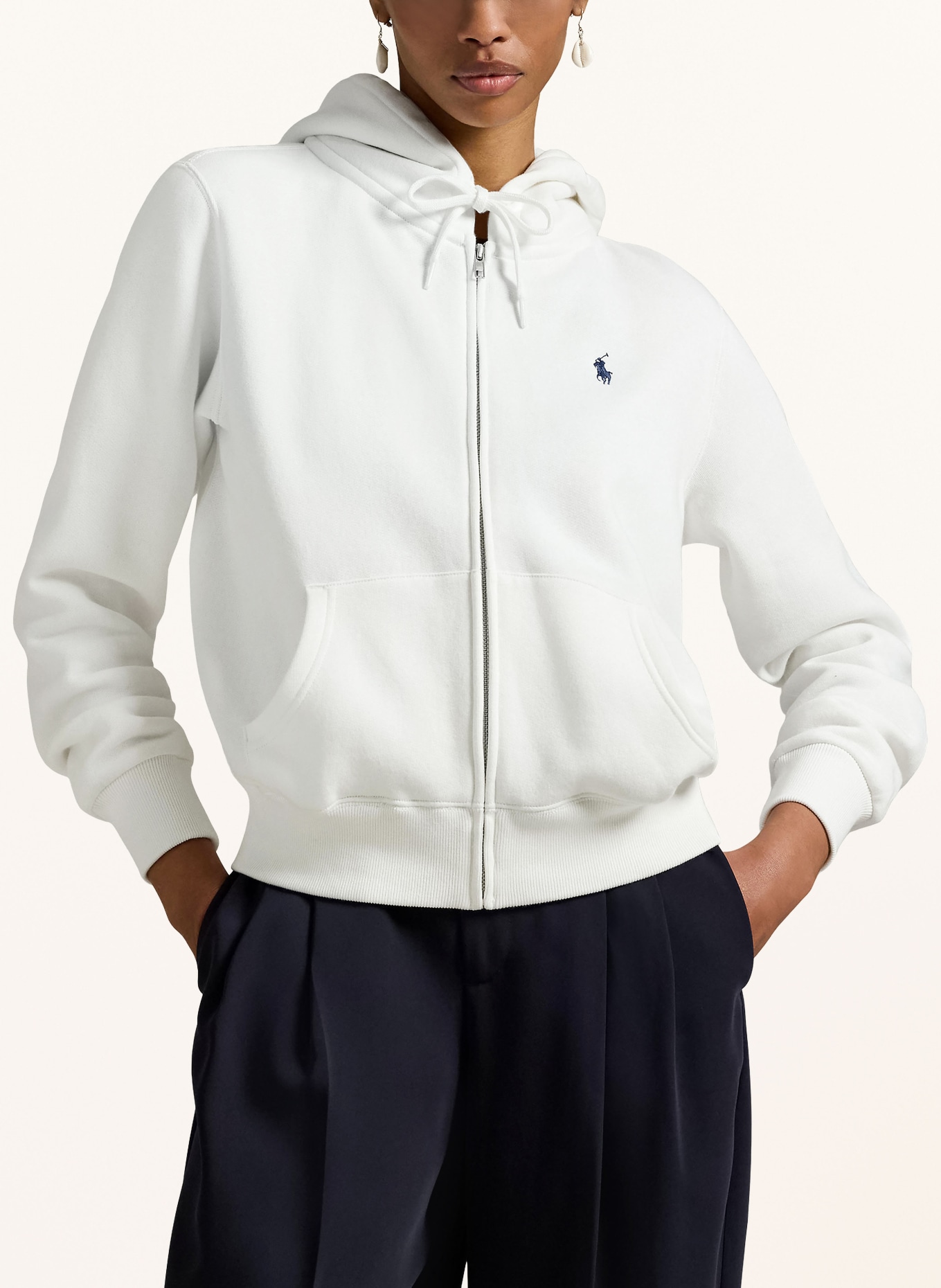 POLO RALPH LAUREN Sweatjacke: WEISS