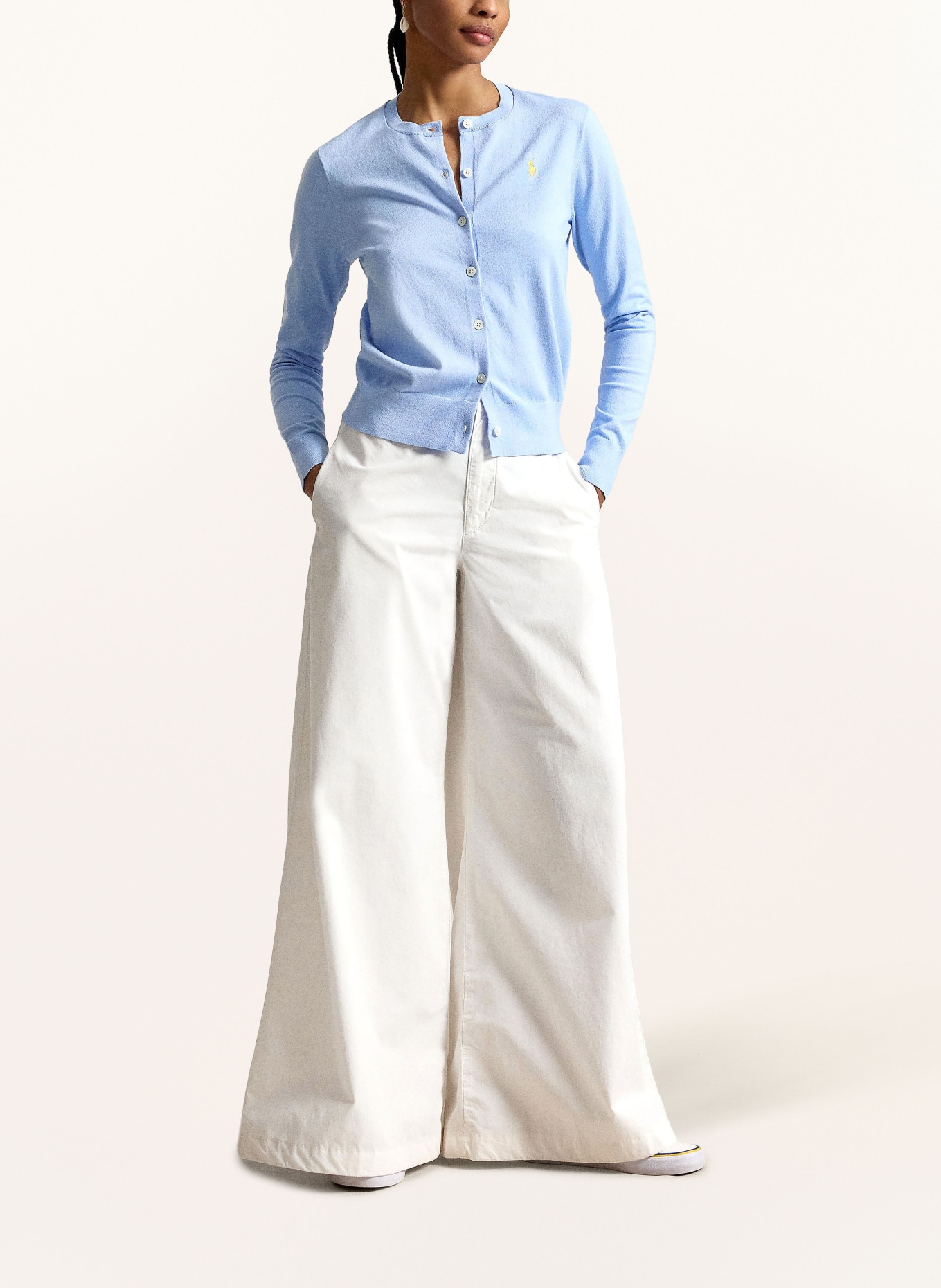 POLO RALPH LAUREN Strickjacke: HELLBLAU